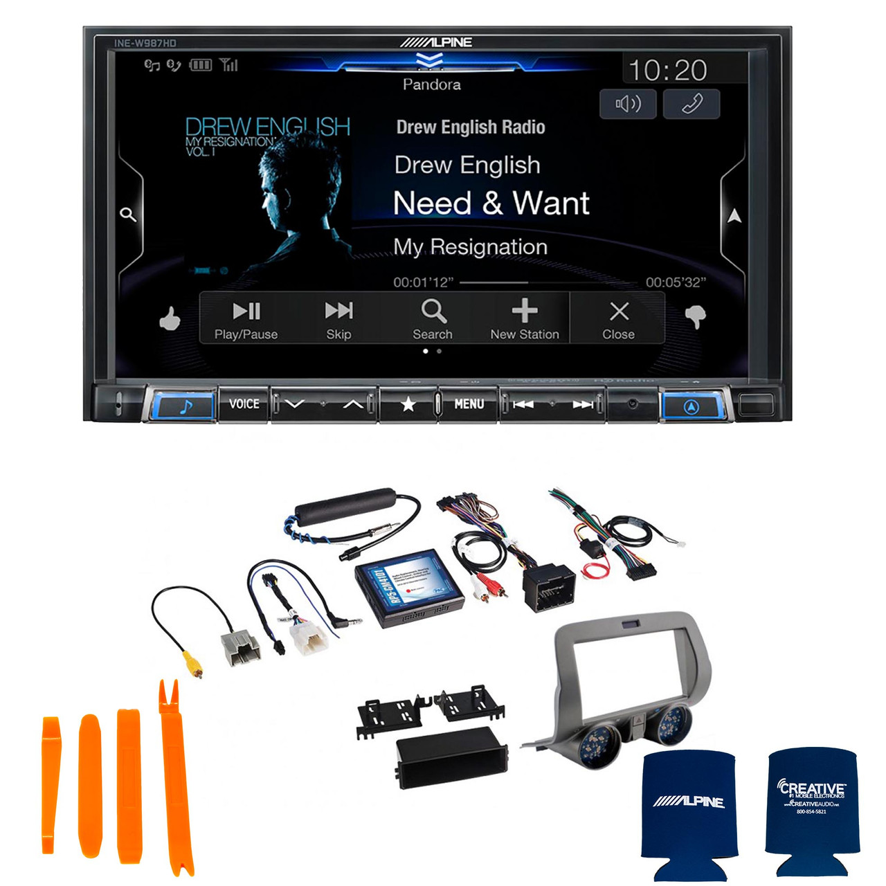 Alpine Bundle - INE-W987HD 7-Inch Nav Receiver with PAC RPK5