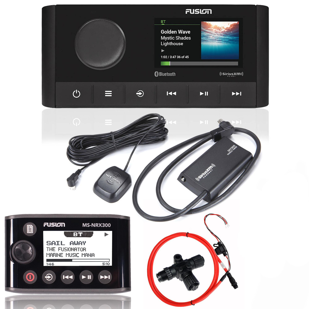 その他 R36TR1UA2100 Fusion MS-RA210 Marine Entertainment System with MS-NRX300 Wired