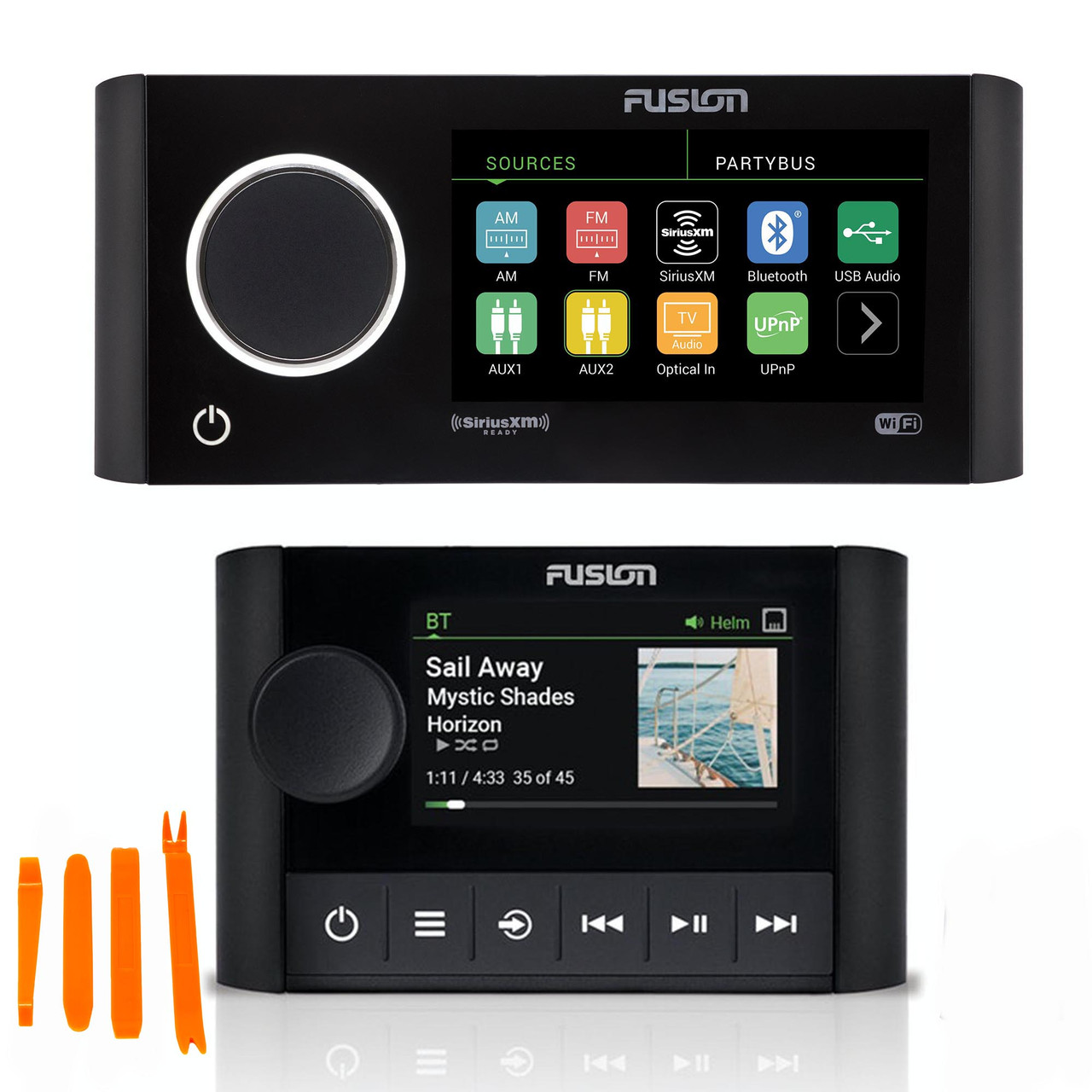 Fusion MS-RA770 Apollo Marine Entertainment System with MS-ERX400 Ethernet Wired Remote - Thumbnail 2