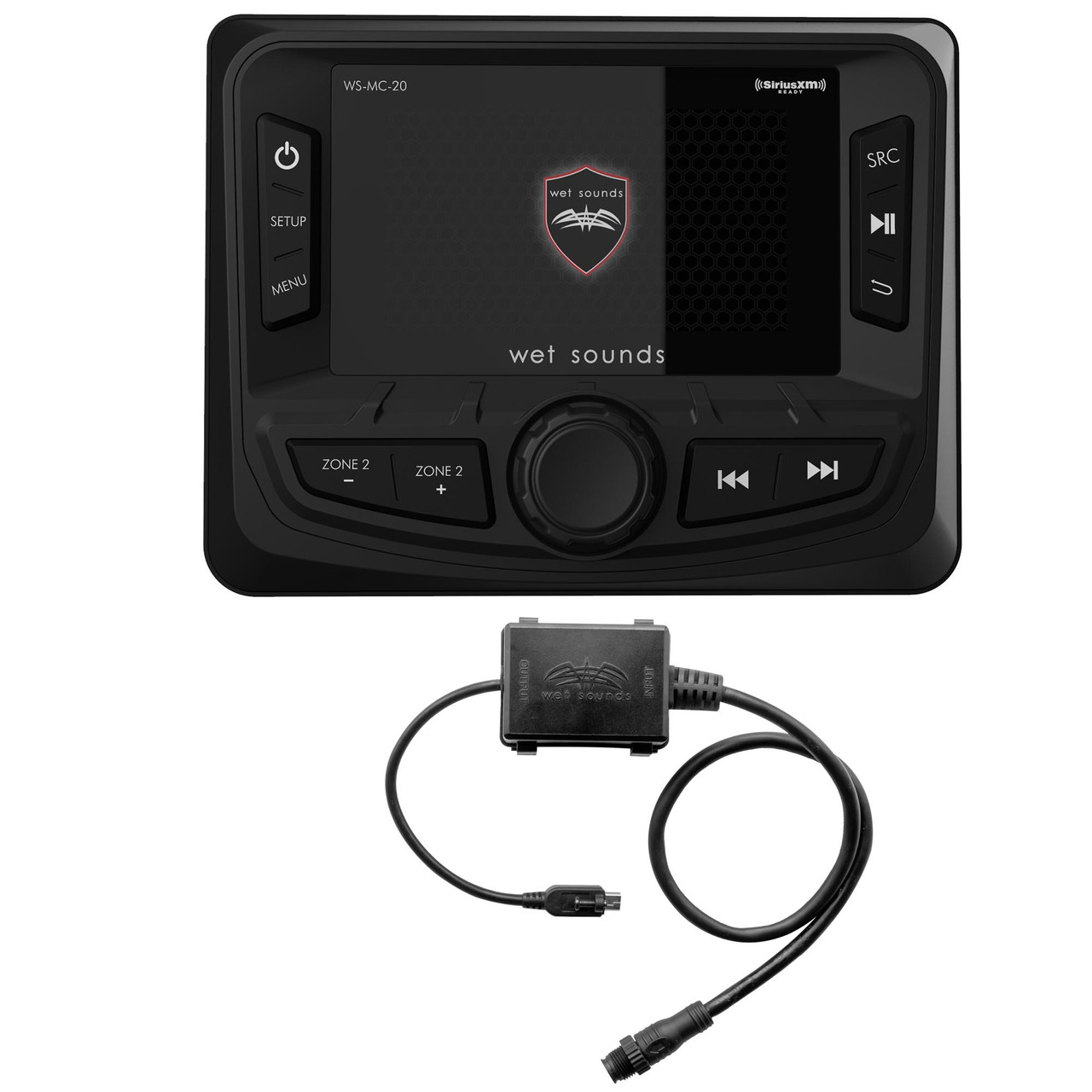 Wet Sounds WS-MC-20 2-Zone Media Center with WS-G2-NEMA-20 NMEA