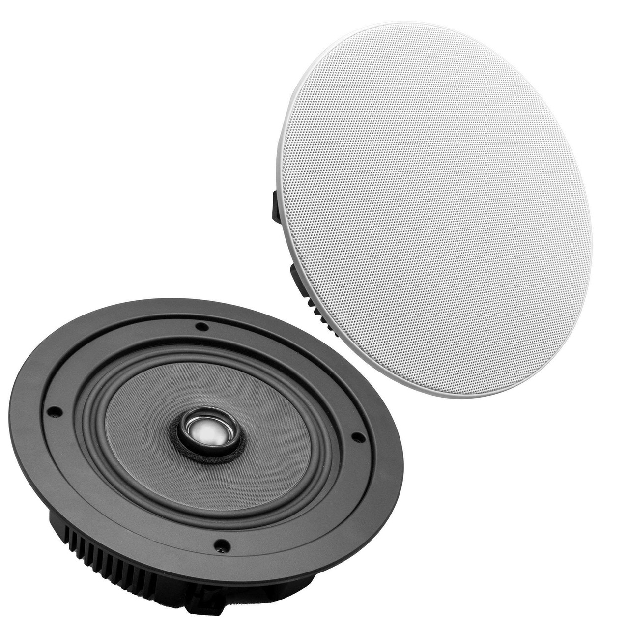 Shallow Mount Ceiling Speakers, Pair 