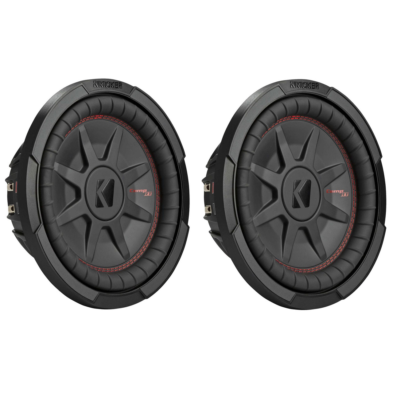 Kicker 10 Inch Comp RT Thin Woofer Includes Two 48CWRT102 2