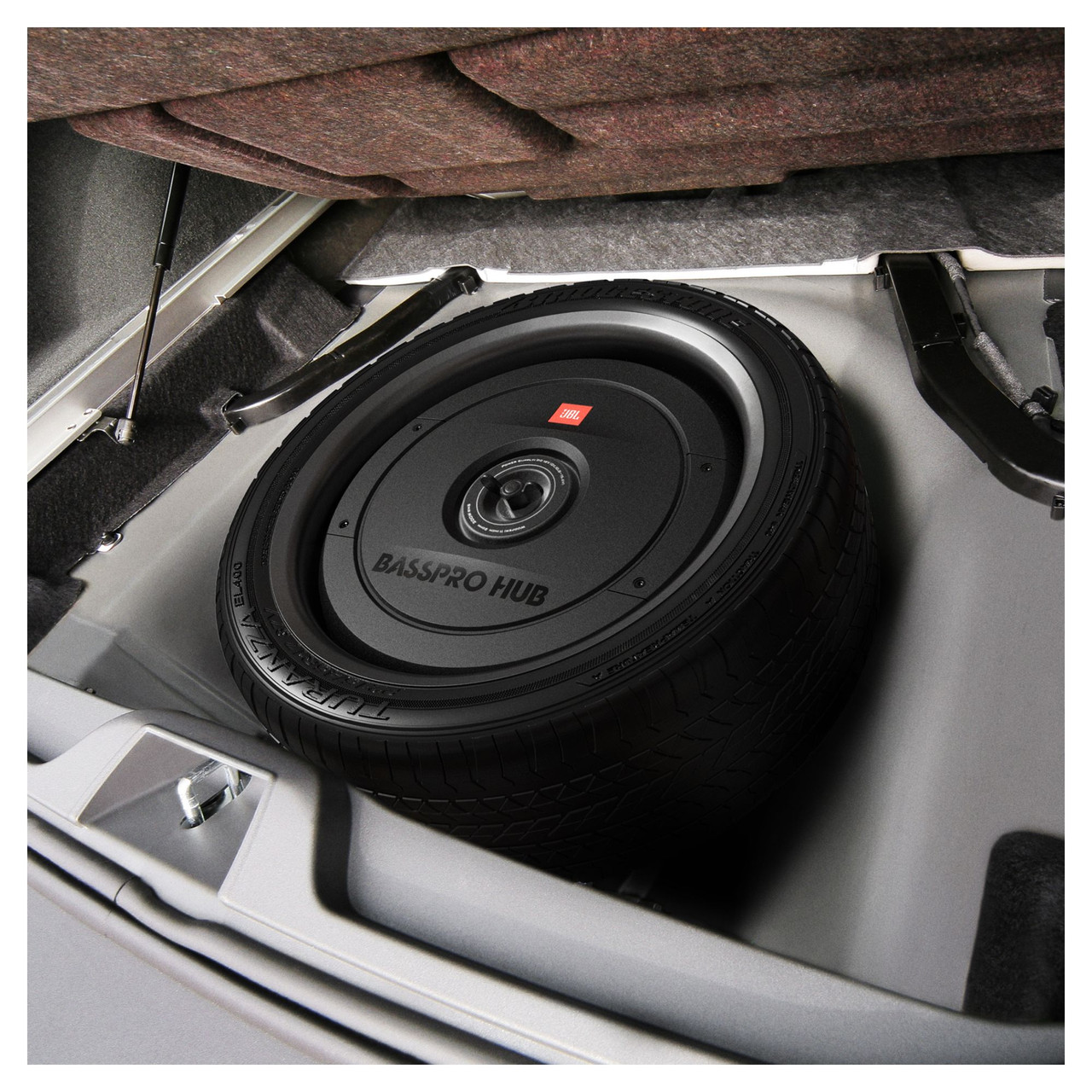 JBL Basspro Hub - 11" Spare Tire Powered Subwoofer System with 200W Black - Audio