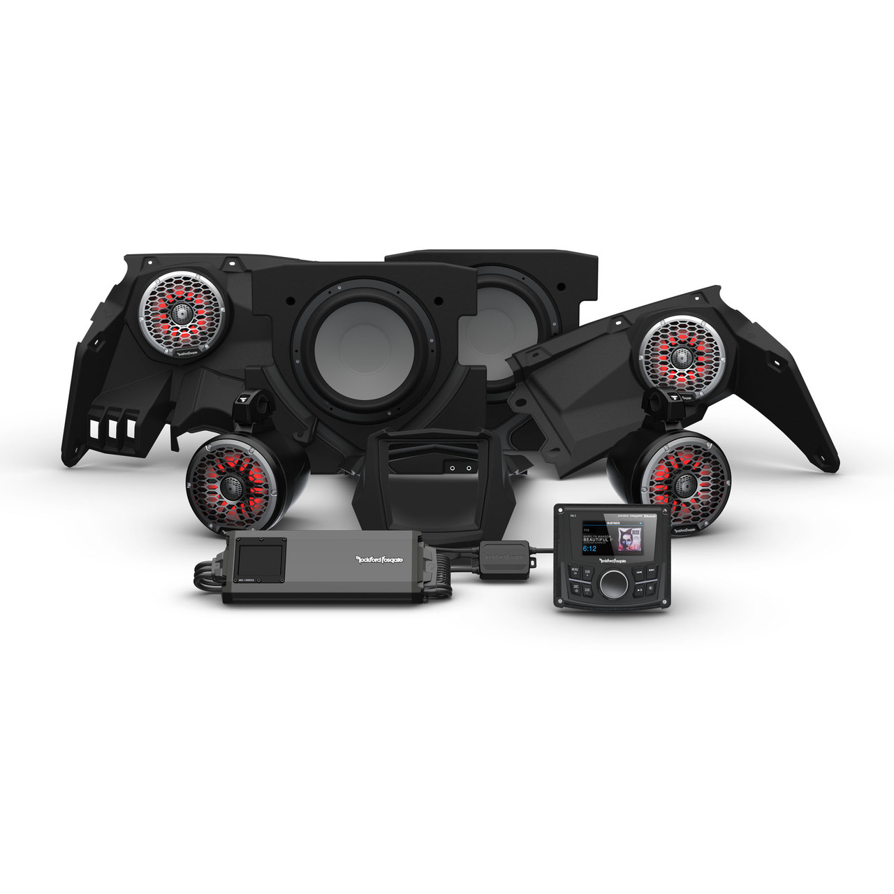 Rockford Fosgate X317-STG5 Pmx-3, 1500 Watt, Color Optix Front