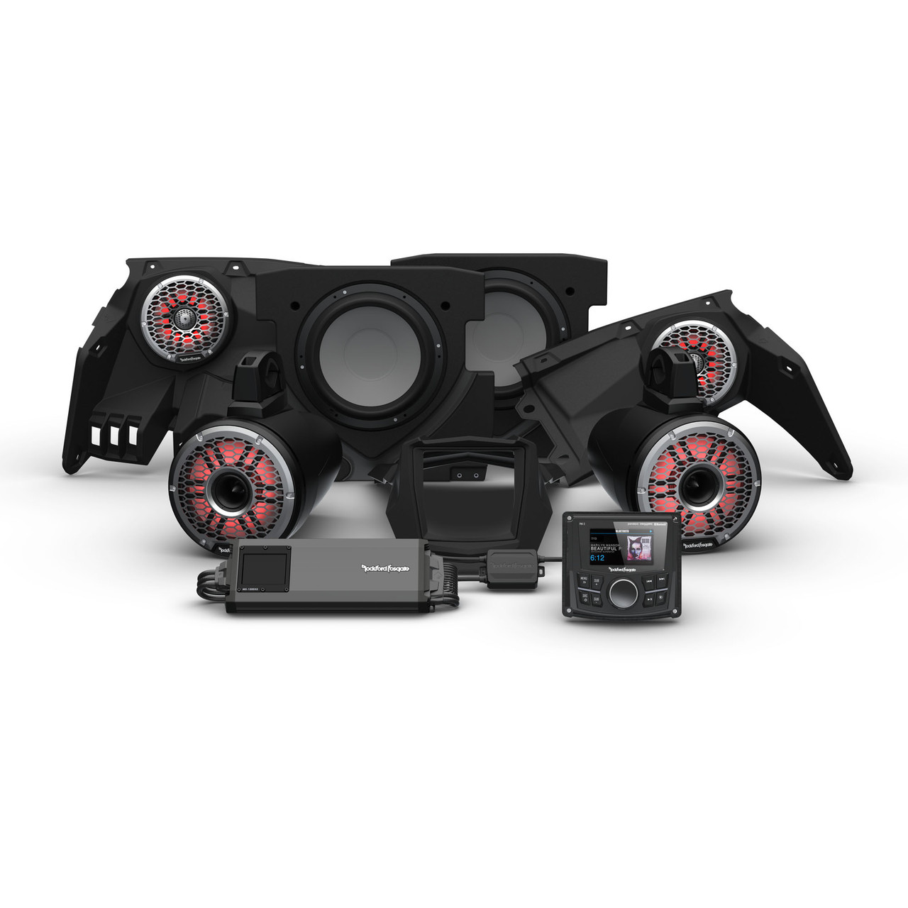Rockford Fosgate X317-STG6 Pmx-3, 1500 Watt, Color Optix Front