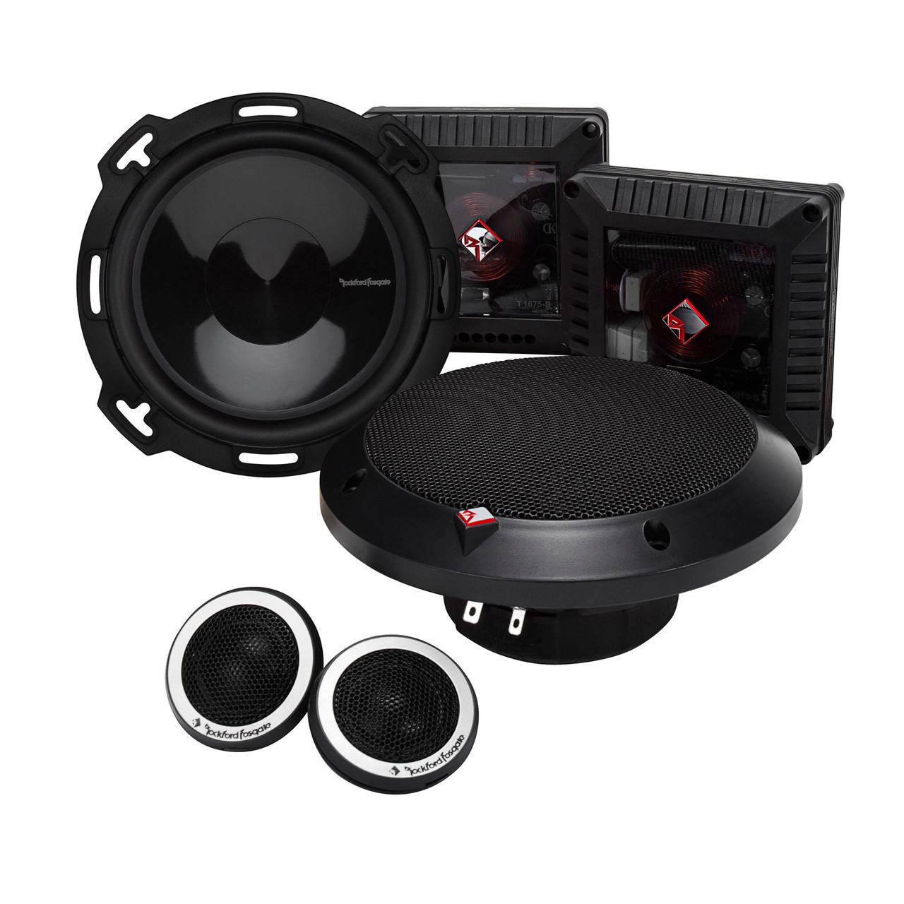Rockford Fosgate T1650-S 6.5” 2-Way System- 80 Watts Rms, 160 Watts Peak,  Grilles Included