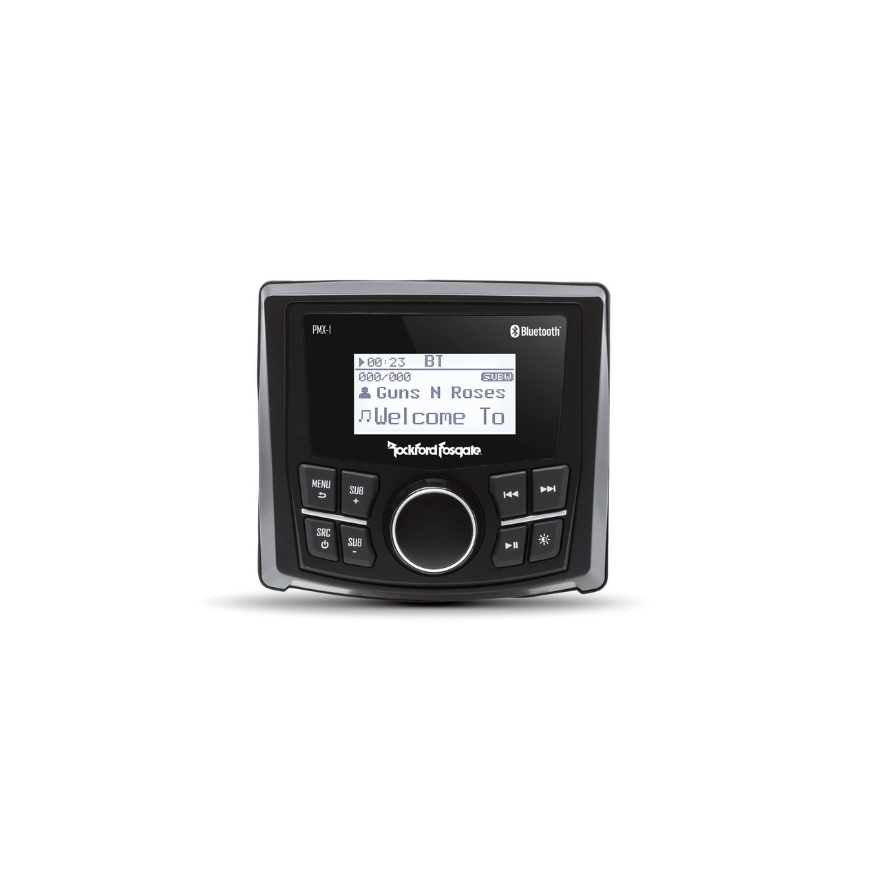 Rockford Fosgate PMX-1 Media Receiver with IPX6 2.3” Display, 7