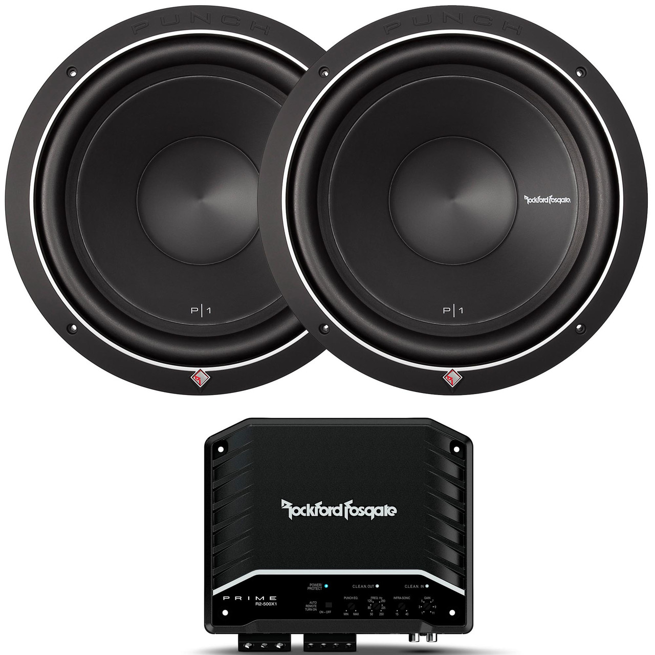 Rockford Fosgate Two P1S4-12 Punch 12