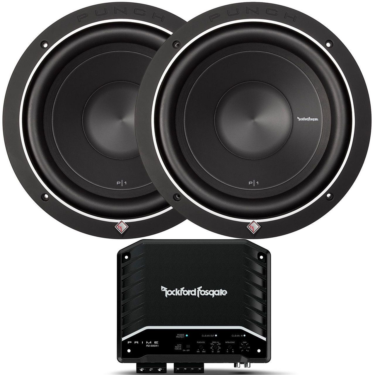 Rockford Fosgate - Two P1S4-10 Punch 10