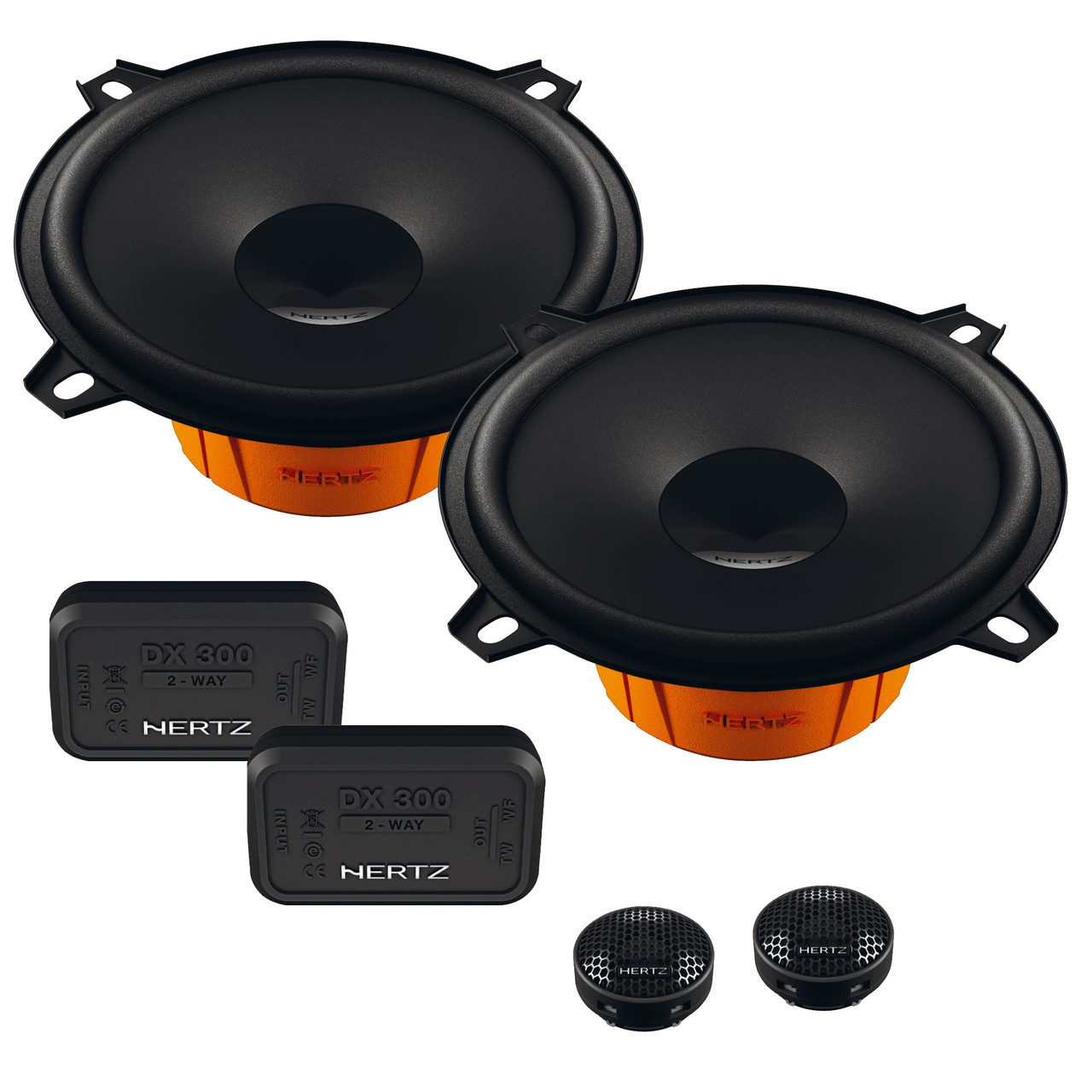 Hertz Dieci Series DSK-1303 Component Speaker Kit 5.25 2-Way: DV 130.3 +  DT 24.3 + DX 300 + Grilles - Creative Audio