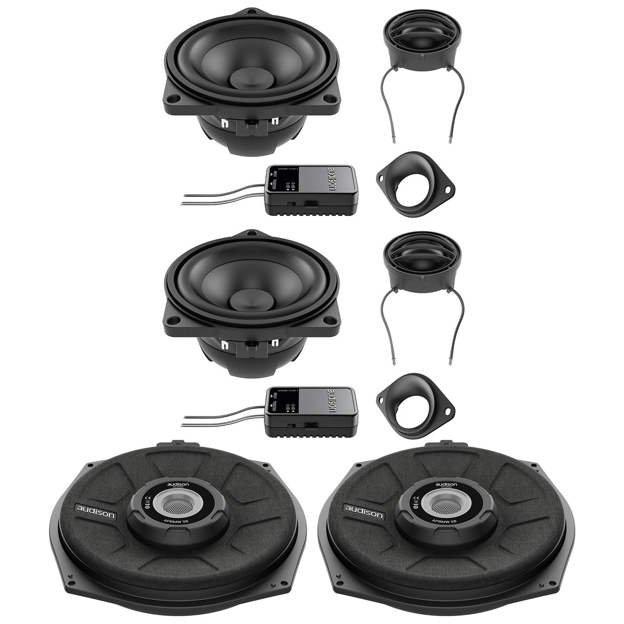 Audison Front Speakers and Subwoofer Bundle Compatible With 04-10 BMW 5  Series Touring E61 HiFi Sound System - Creative Audio