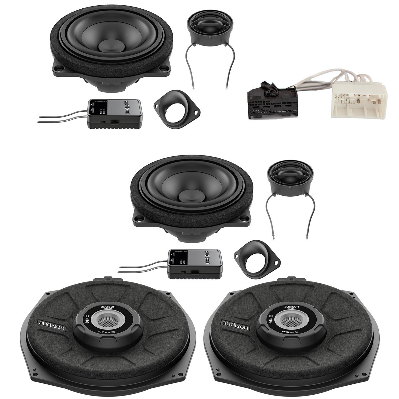 Audison Front Speakers and Subwoofer Bundle Compatible With 12-21