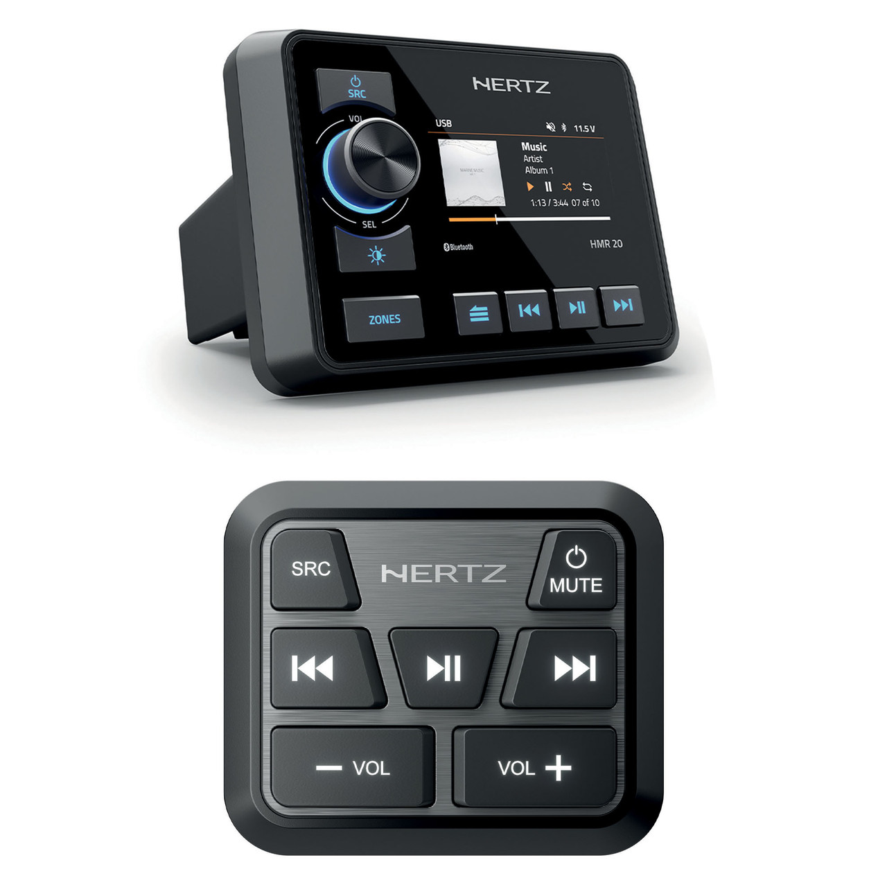 Hertz HMR 20 Marine Digital Media Receiver with HMC U1 Remote