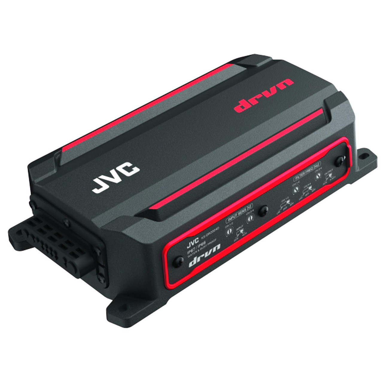 JVC KS-DR2004D 4-Channel 200 Watt Compact Digital Amplifier for