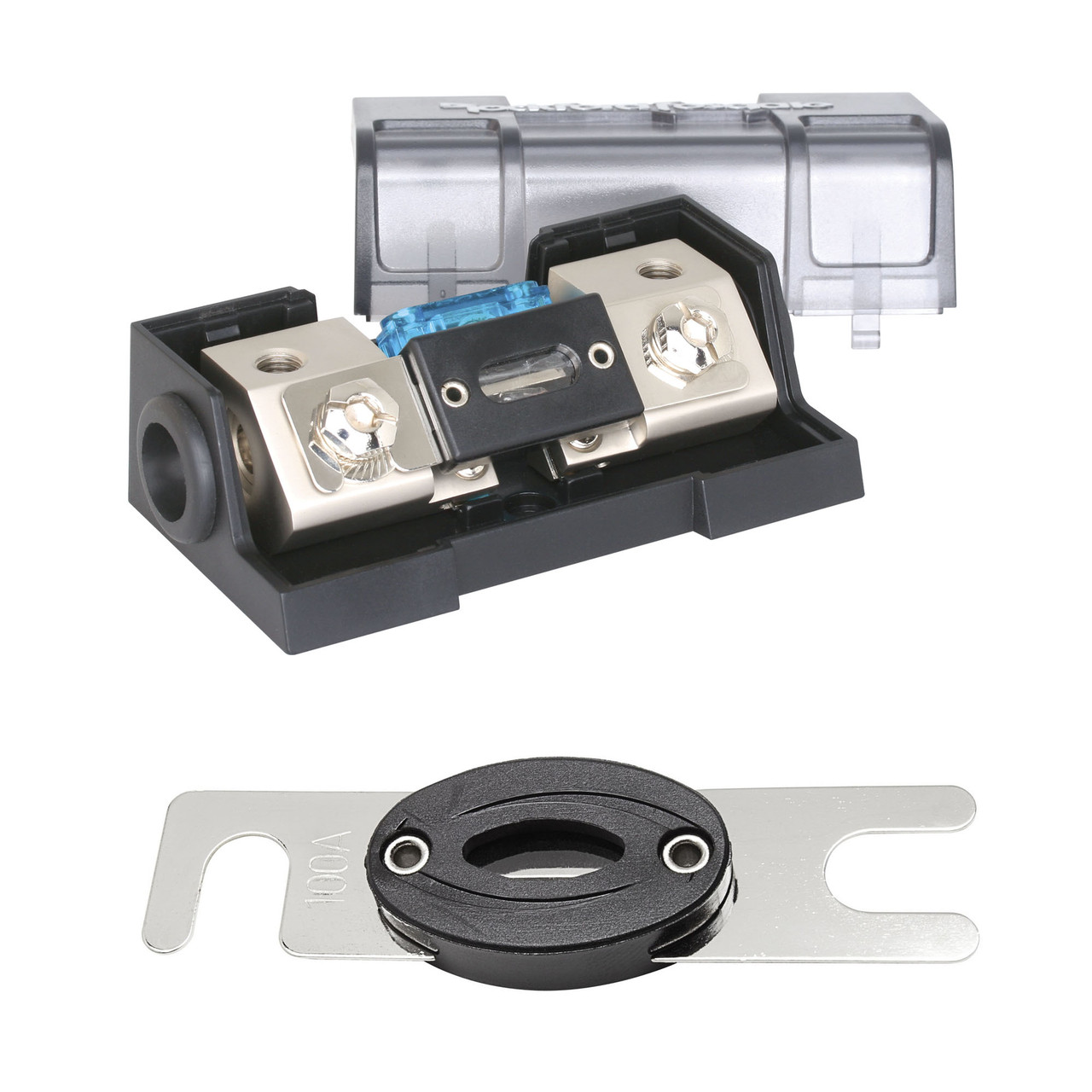 Rockford ANL Fuseholder with a 2 pack of 100 amp ANL fuses