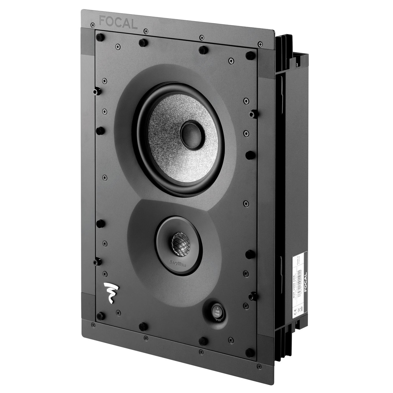 Focal F1000IW6 1000 Series IW6 2-way In-wall Loudspeaker Black Creative  Audio