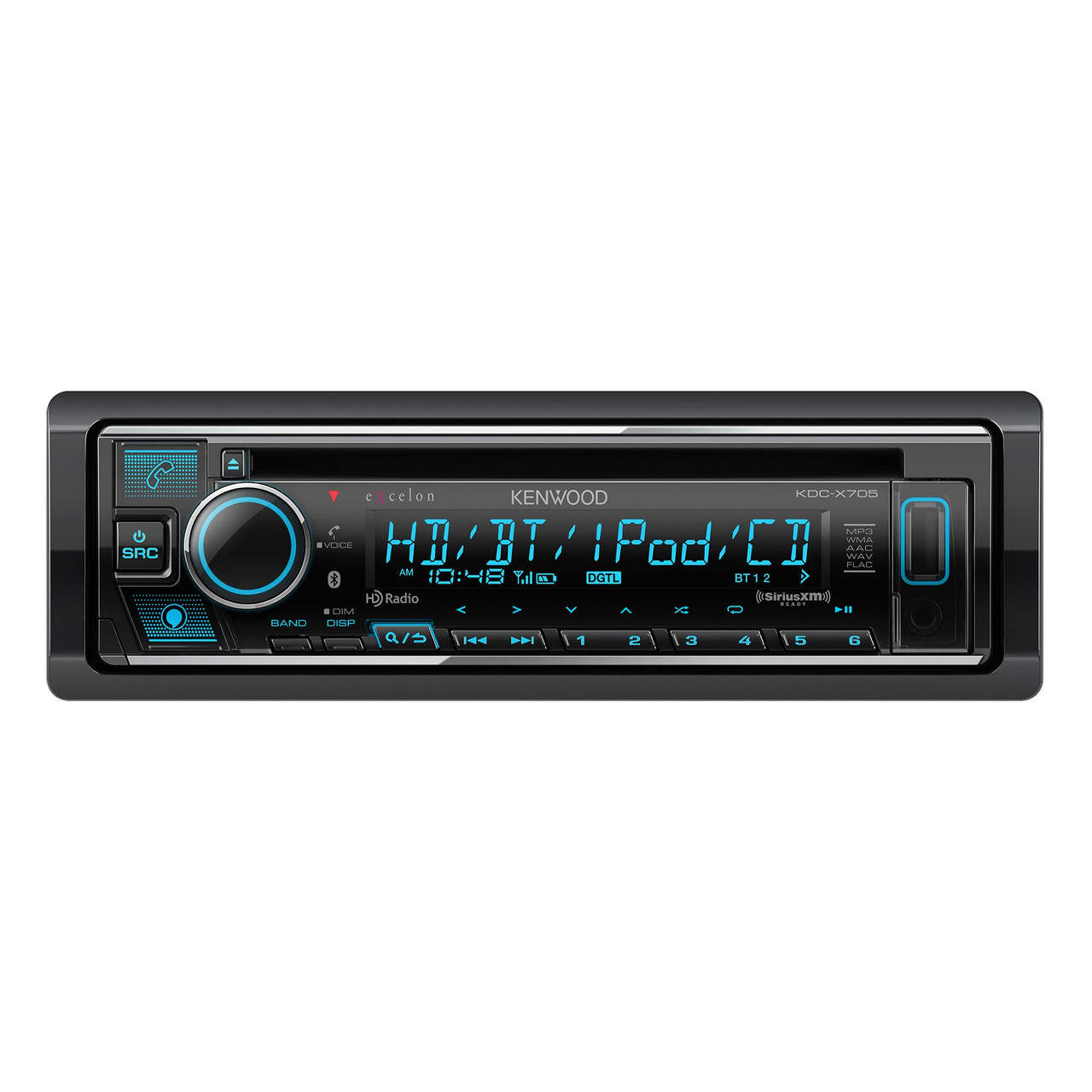 KENWOOD KDC-X597 カーオーディオ Bluetooth対応 Kenwood eXcelon KDC-X705 Bluetooth HD radio Dual rear USB single