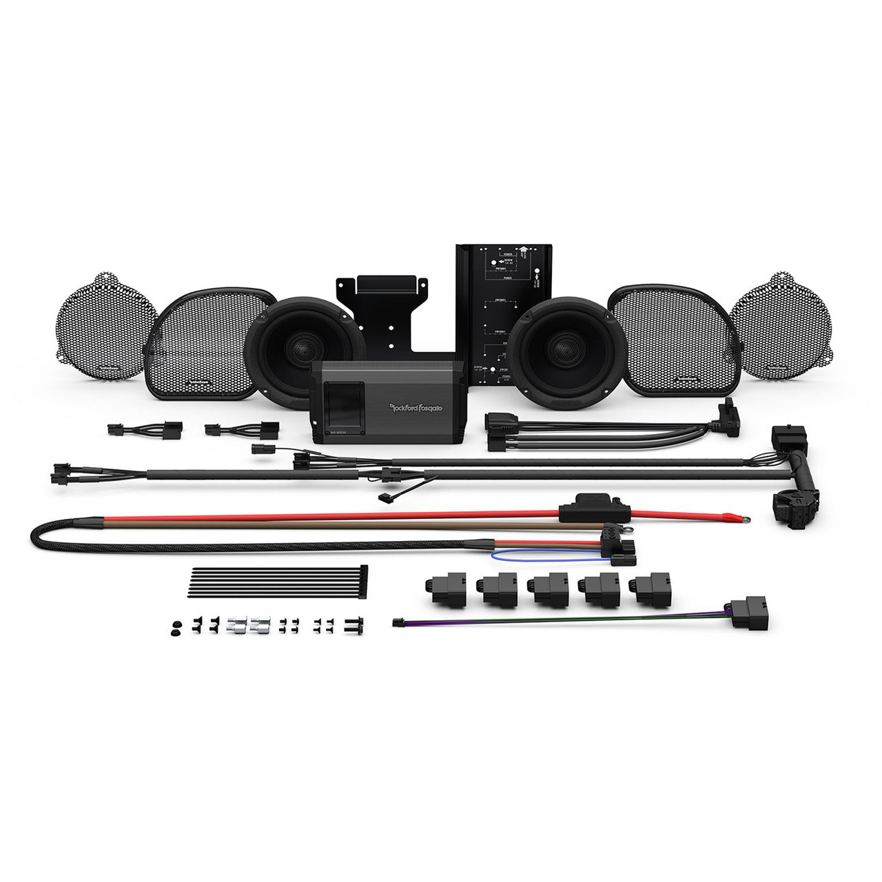 Rockford Fosgate HD14-STG2 Stage-2 Amplified 2-Speaker M5 Audio Kit  Compatible With Select 2014+ Road Glide And Street Glide Motorcycles