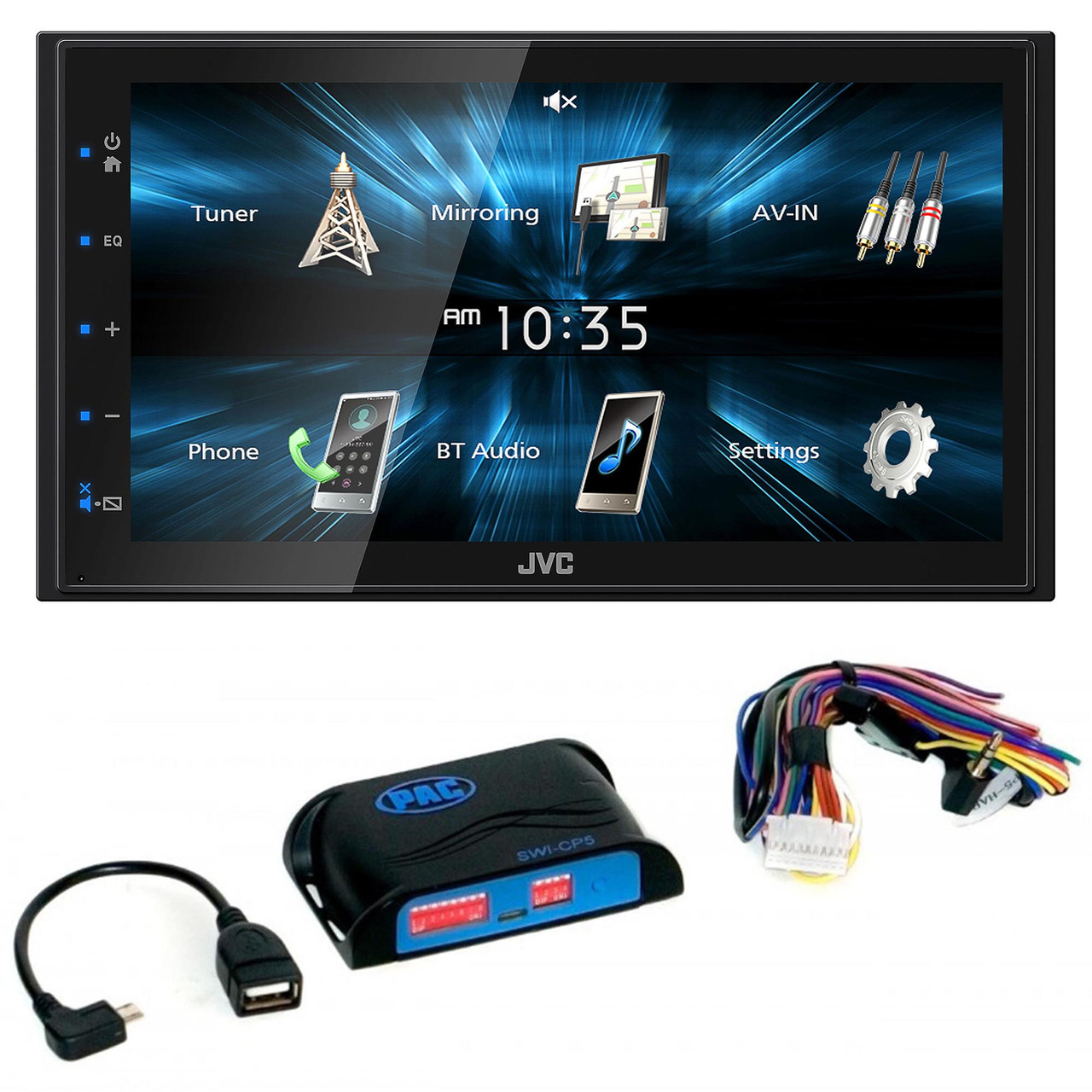 JVC KW-M150BT Digital Media Receiver featuring 6.8