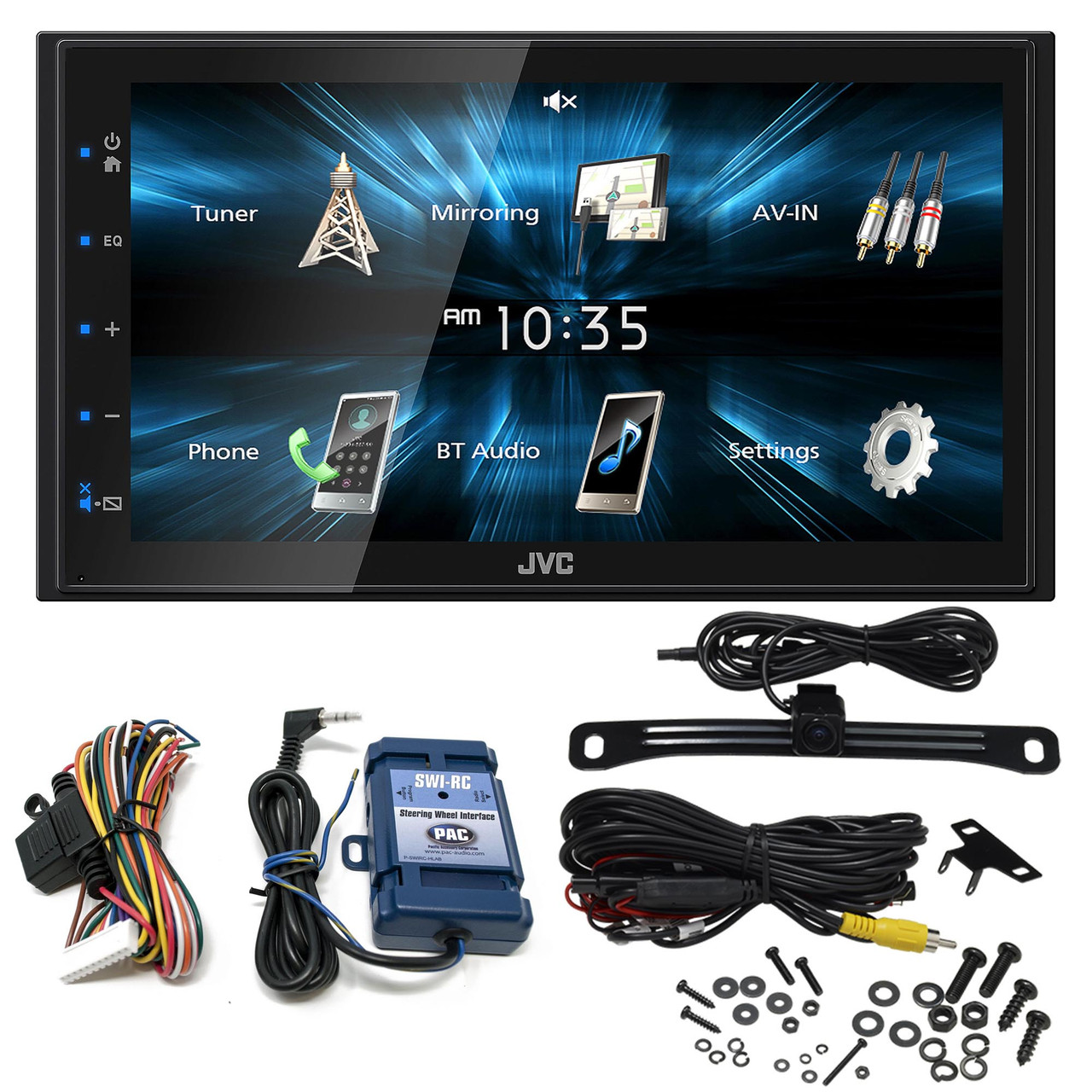 JVC KW-M150BT Digital Media Receiver featuring 6.8