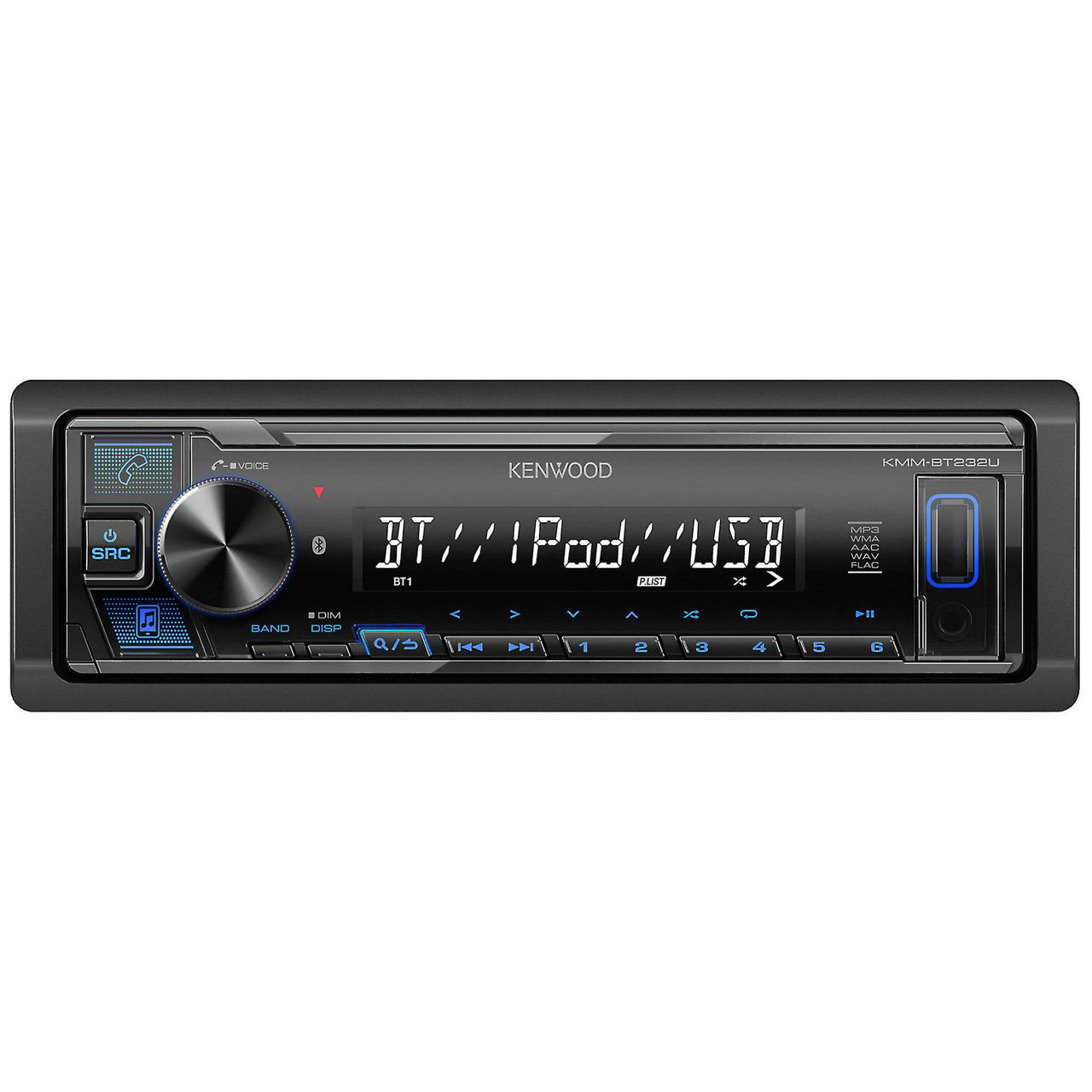 Kenwood KMM-BT232U Single-DIN Digital Media Receiver with