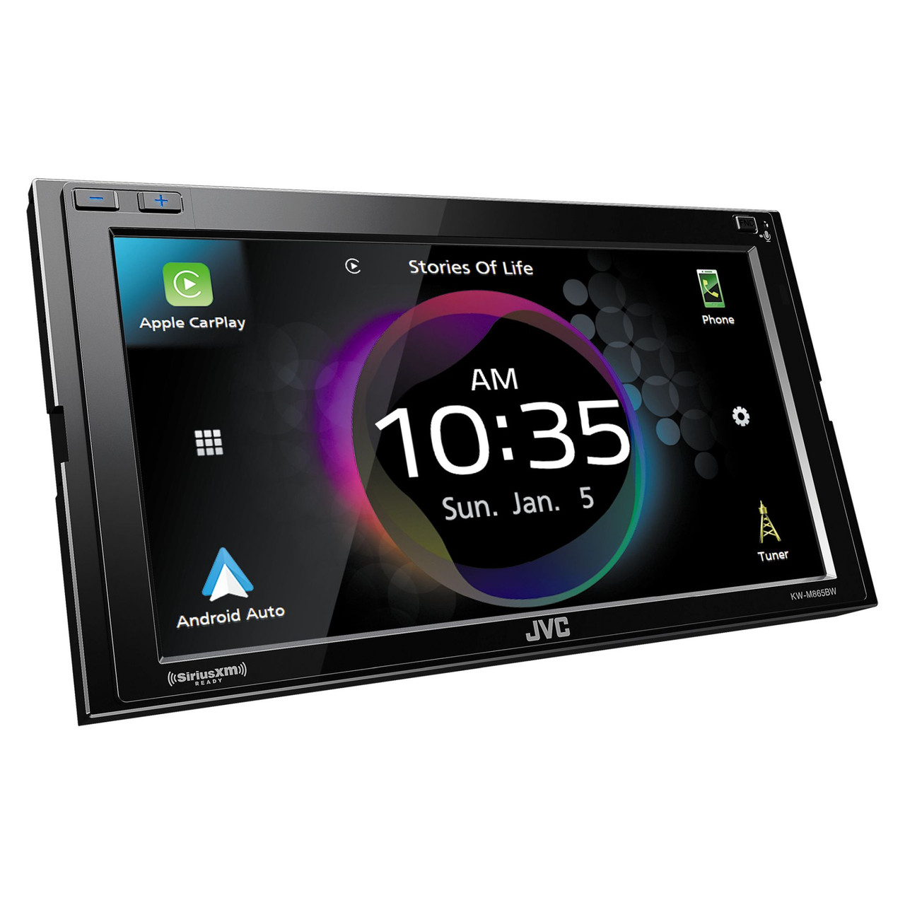JVC KW-M865BW - Digital AV Receiver Works with Wireless CarPlay