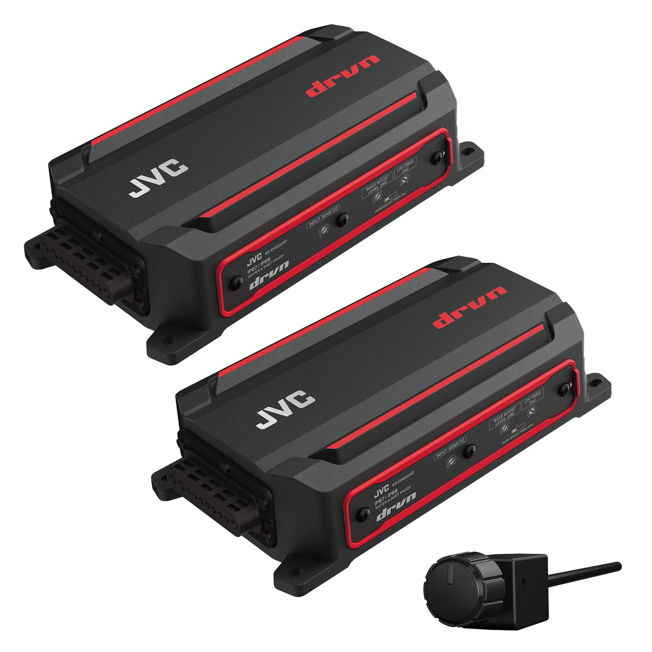 JVC Bluetoothオーディオ機器 JVC KS-DR2104DBT Bluetooth 4-Channel Compact Digital Amplifier 50W