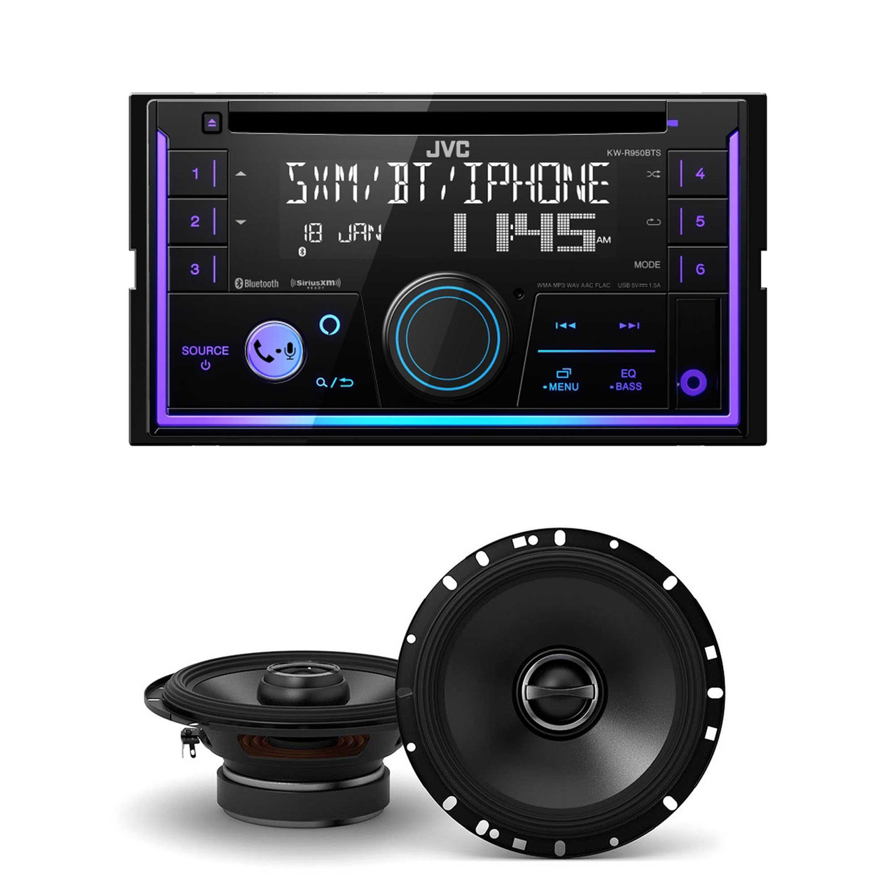 JVC KW-R950BTS 2-DIN CD Receiver BT/USB/Sirius XM/Amazon Alexa/13