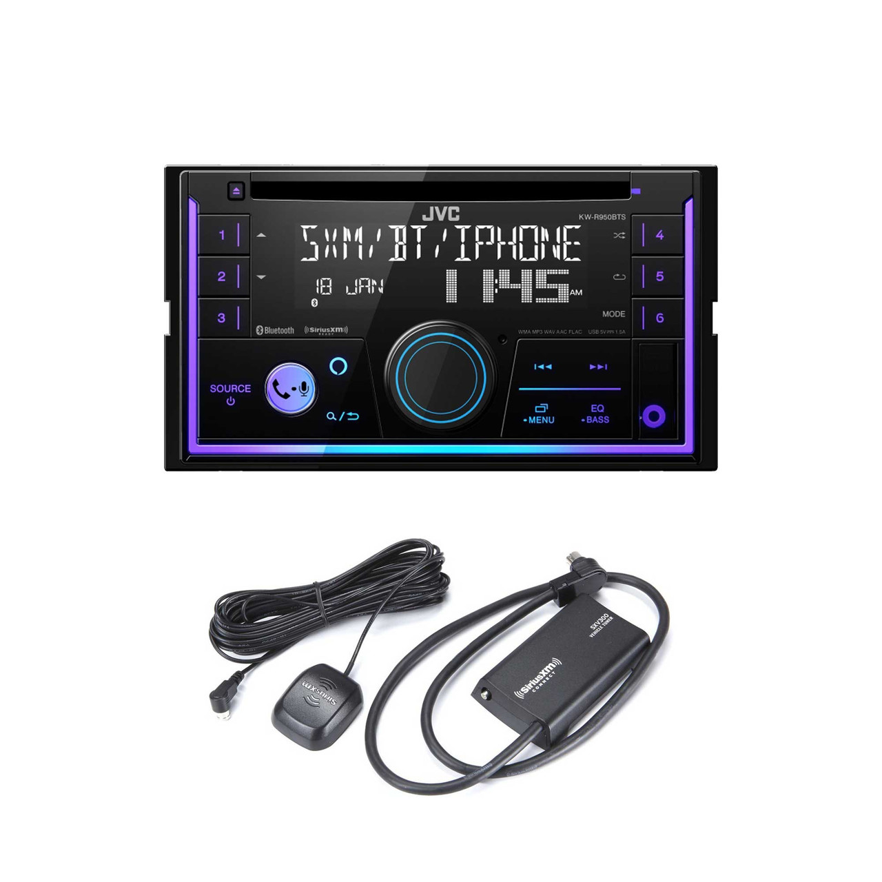 その他 JVC JVC KW-R950BTS 2-DIN CD Receiver BT/USB/Sirius XM/Amazon Alexa/13