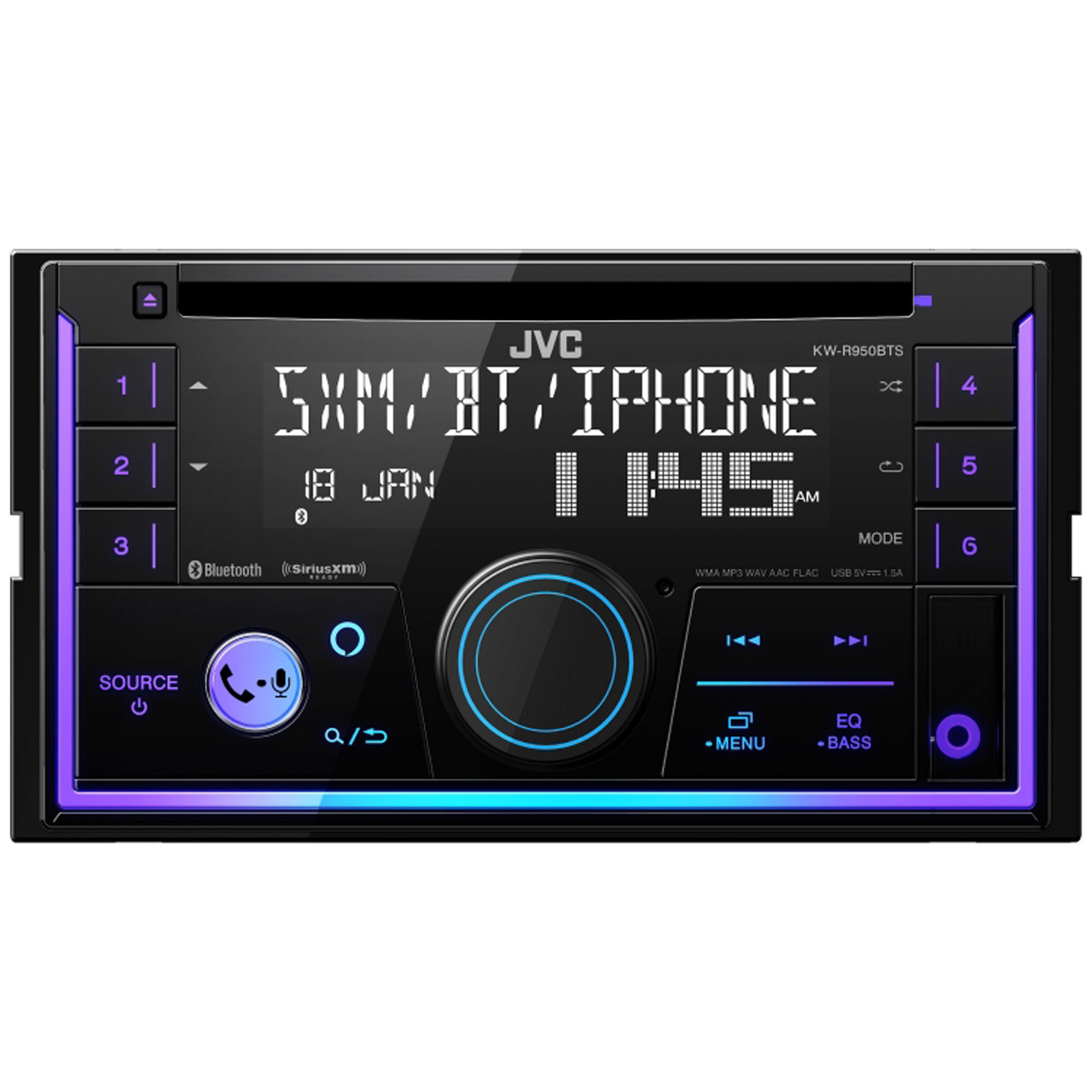 JVC KW-R950BTS 2-DIN CD Receiver featuring Bluetooth® / USB