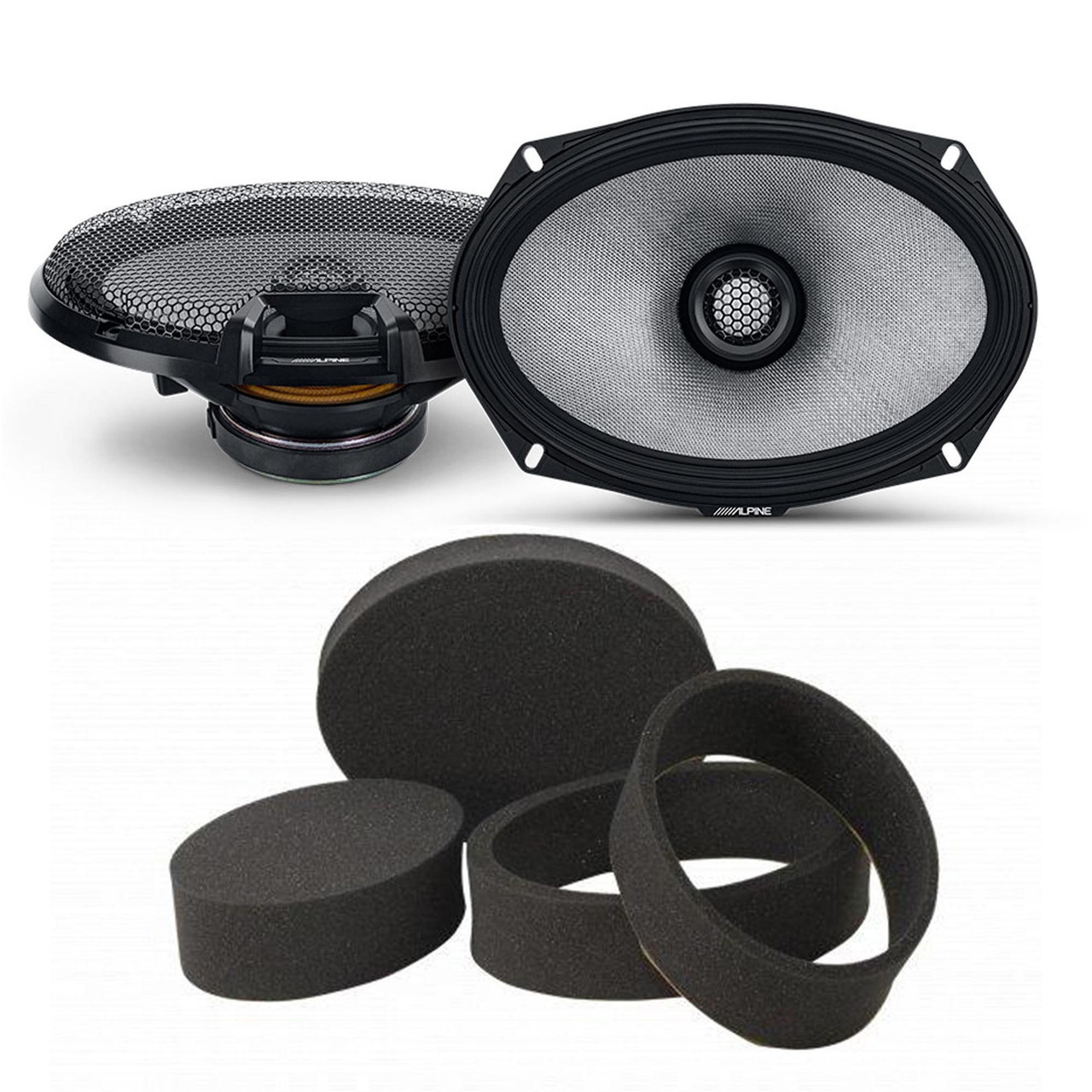 Alpine R2-S69 High-Resolution 6x9 Coaxial with RKFR69 3-piece Foam