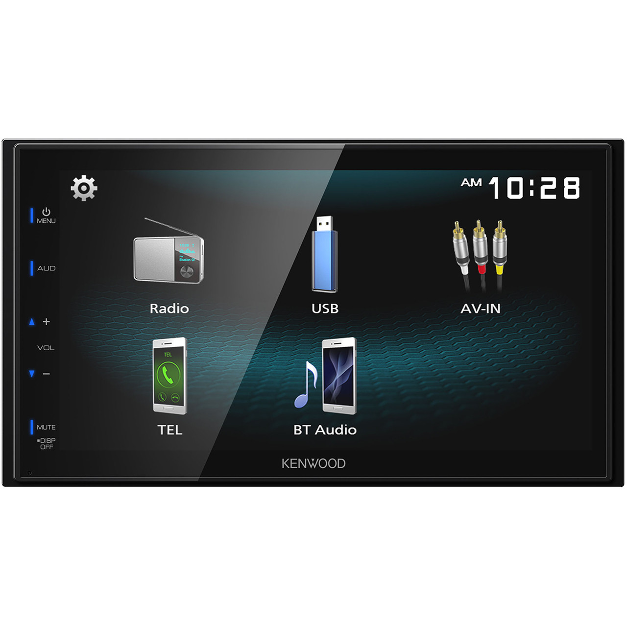 Kenwood DMX129BT - Autoradio Con Display Touch 6,8" Bluetooth E USB, Stereo Doppio DIN Per Chiamate Vivavoce
