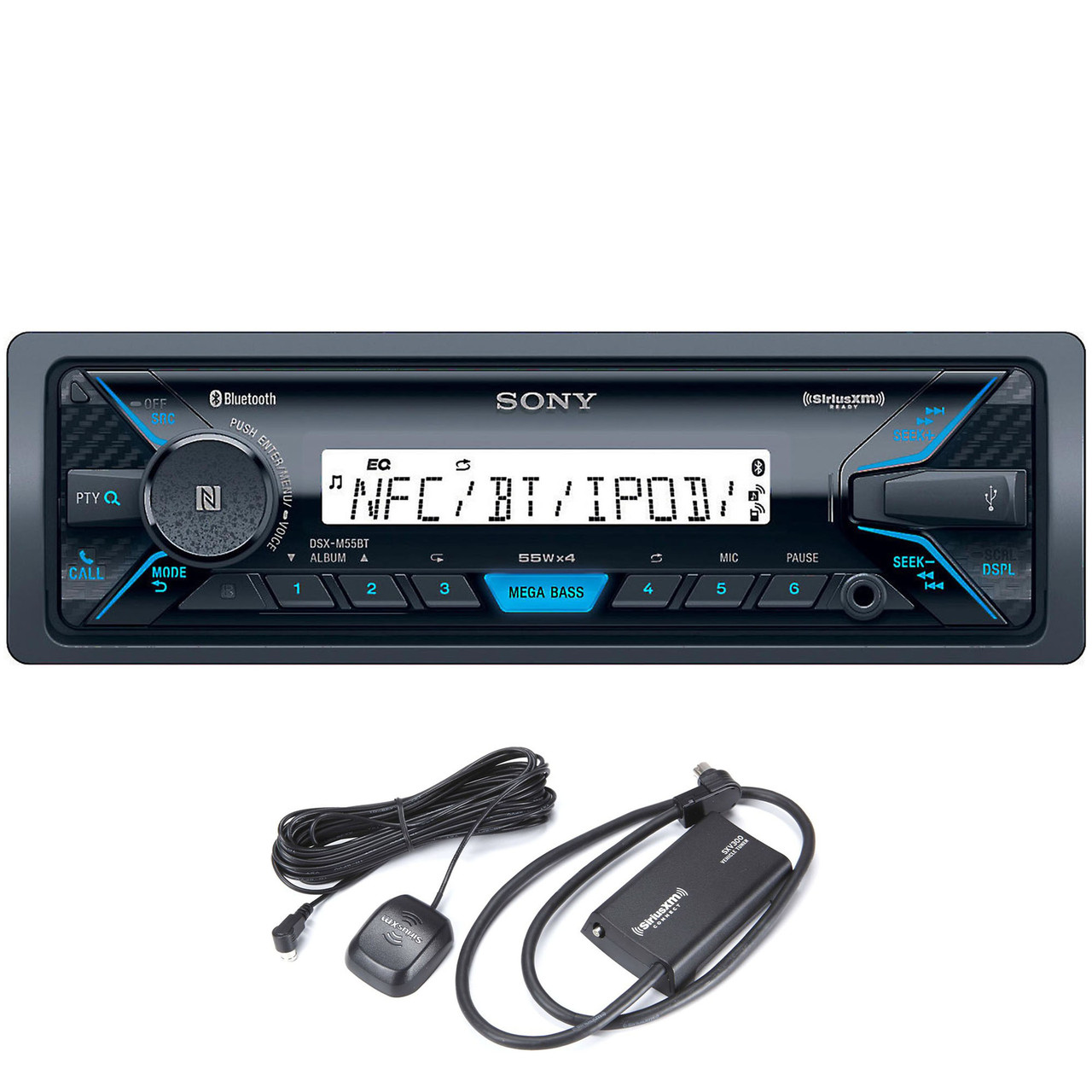 Sony DSXM55BT Marine Digital Media Receiver with Bluetooth with