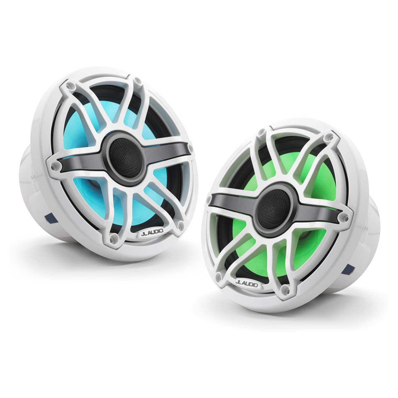 ゆー JL Audio 7.7-Inch M6 Marine Coaxial Speaker System, RGB LED, Gloss