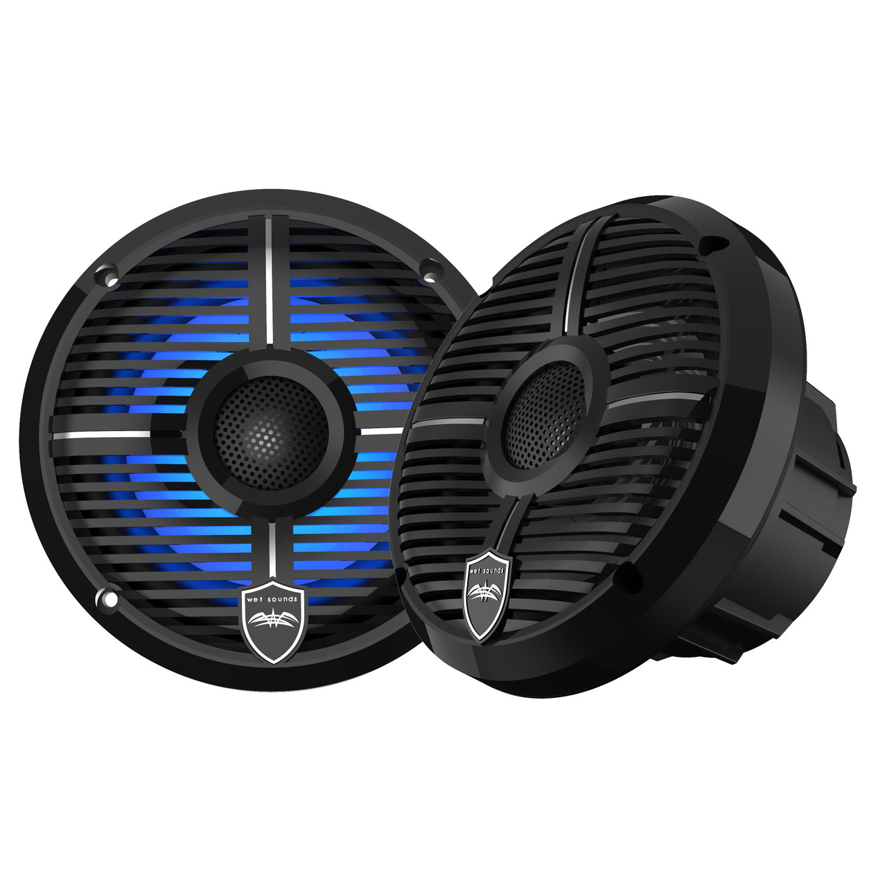 Wet Sounds REVO 6-XWB Black Closed XW Grille 6.5 Inch Marine LED