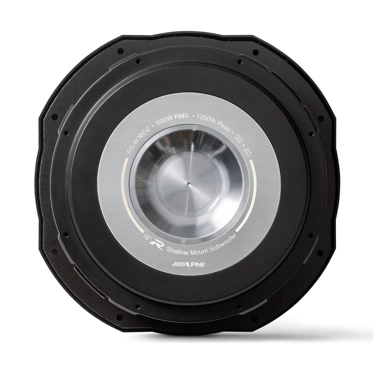 Alpine RS-W10D2 - 10-inch R-Series Shallow Subwoofer with Dual 2-Ohm ...