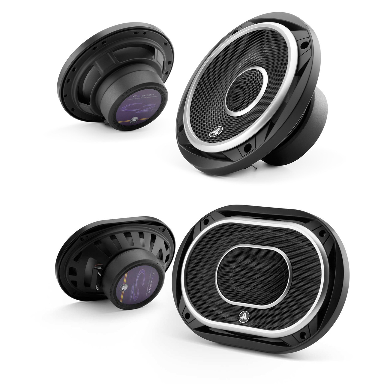 JL Audio Tacoma Interior Speaker bundle 2016-Up Toyota Tacoma Double Cab  Front and Rear C2 Coaxial Speaker Upgrade