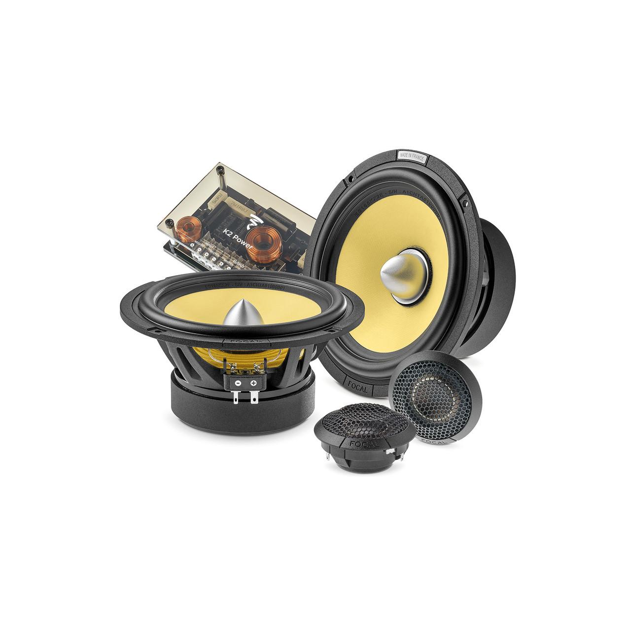 Focal K2 POWER ES 165 K スピーカーセット 日産TZ51 Focal ES 165 KX2E - K2 EVO 6.5
