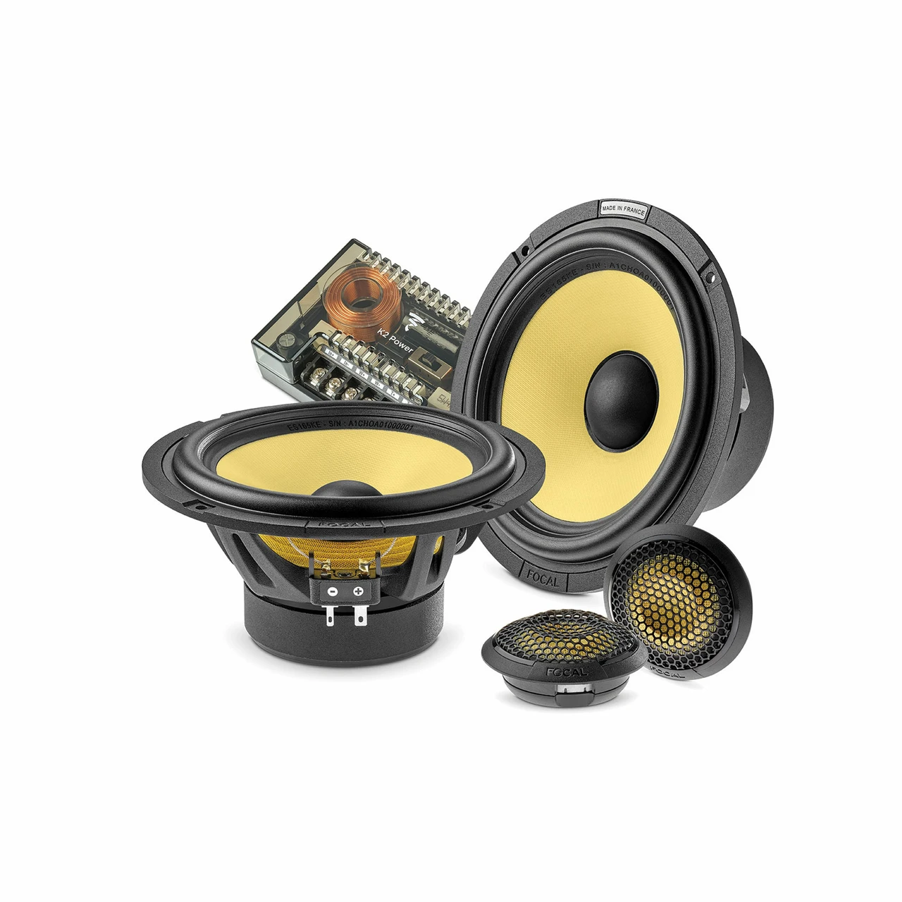 Focal K2 POWER ES 165 K スピーカーセット 日産TZ51 Focal ES 165 KE - K2 EVO 6.5
