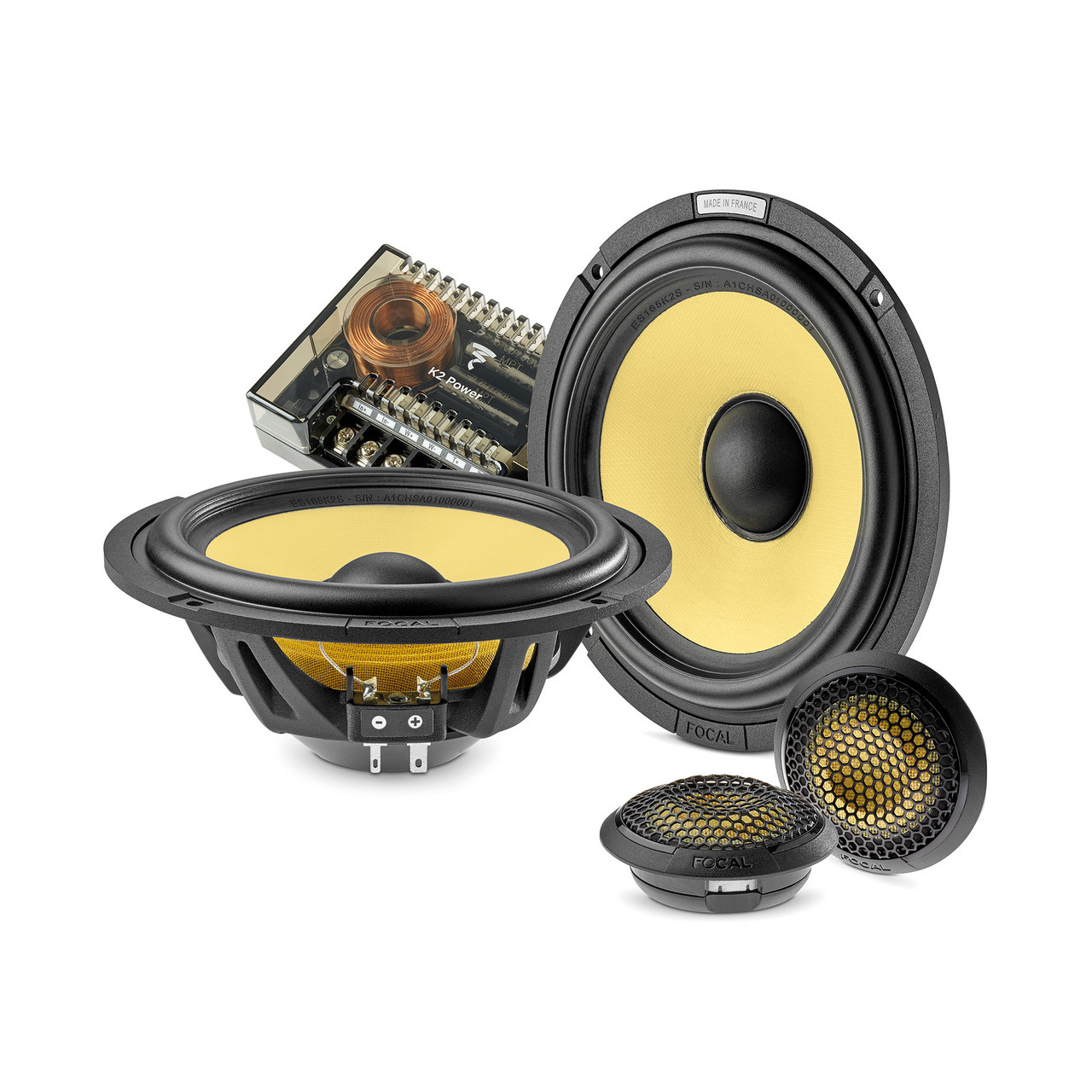 Focal ES 165 K2S K2 EVO Shallow 2-Way Component Speaker Kit