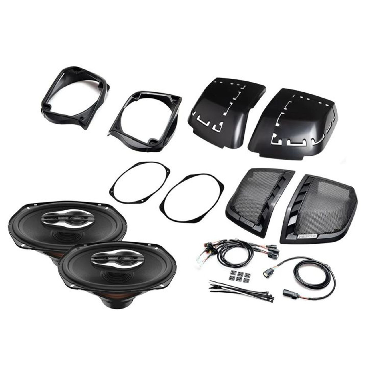 Hertz HD14H6X9 Saddle Bag Lid Kit with HBH14 Harness and SX690 NEO