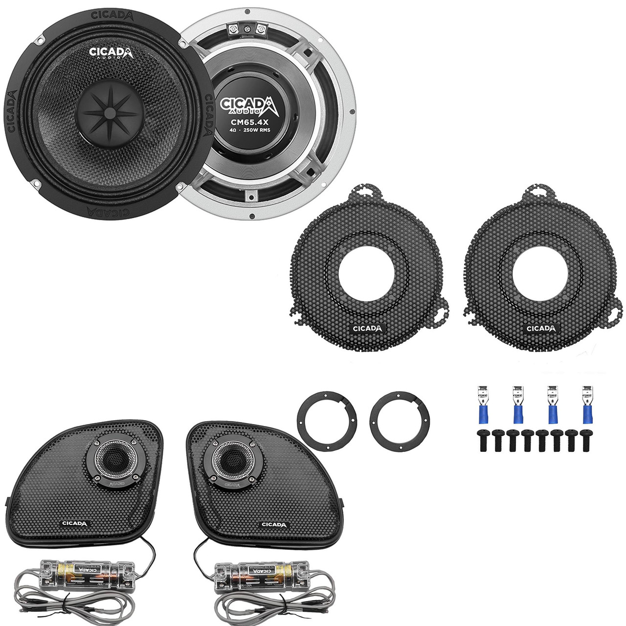 AxCx CDセット 14CXK65 Component Speaker Kit | 6.5 Midrange Speakers | Harley