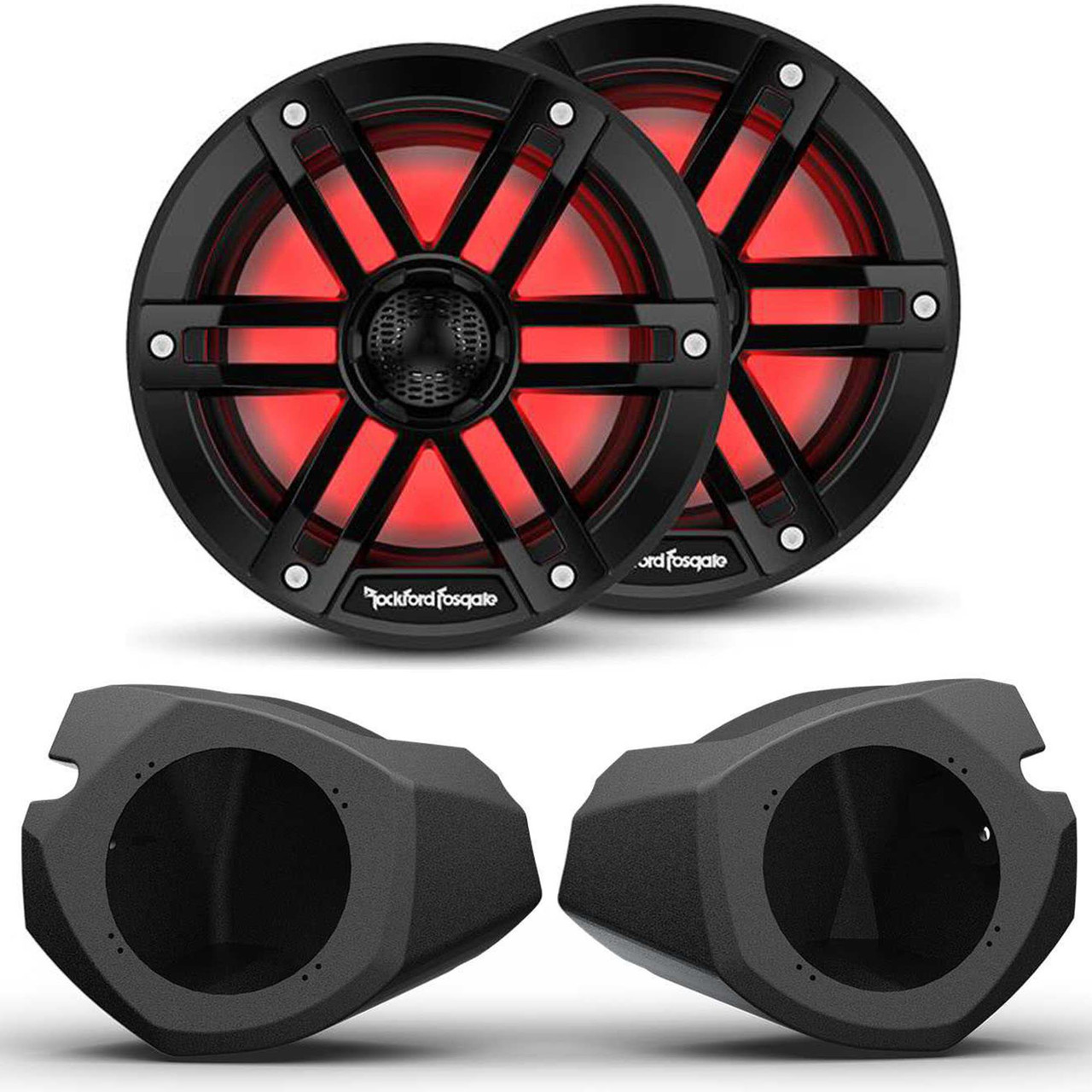 Rockford Fosgate M1-65B 6.5” Color Optix Marine 2-Way System with