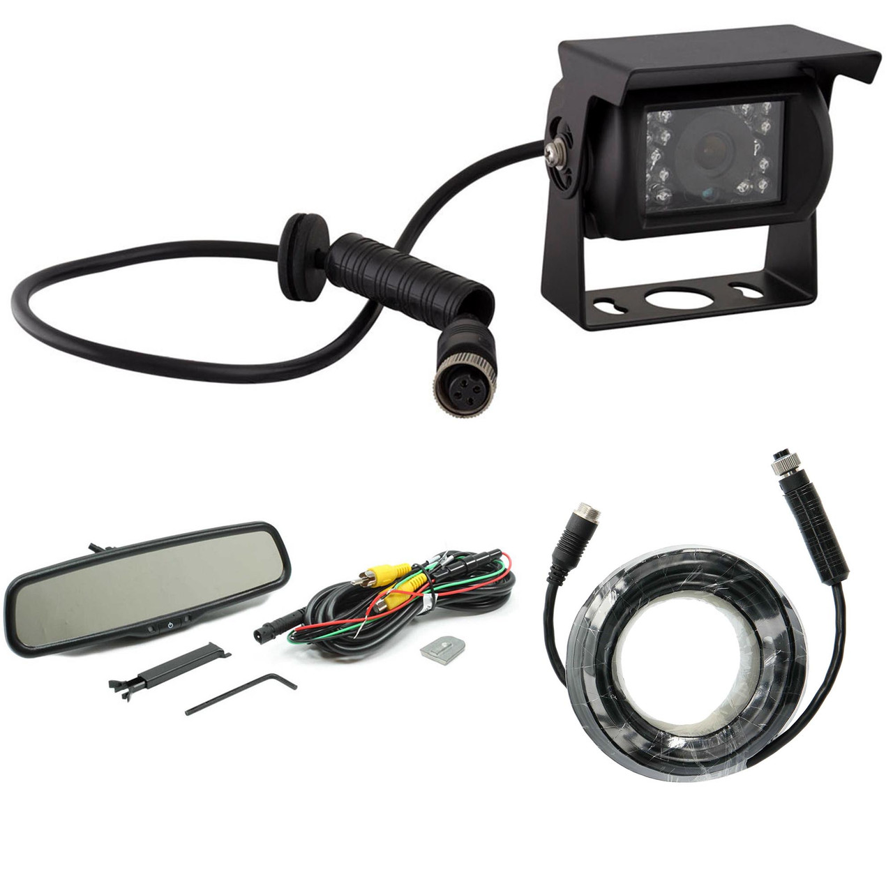 Rostra 250-8240 4.3” Lcd Dual Video Input Mirror With One-Touch