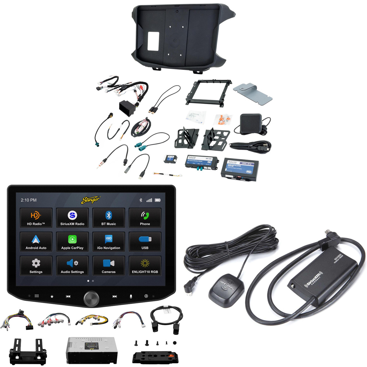 Stinger Ix210 Horizon10 10.1-Inch Floating Multimedia Infotainment
