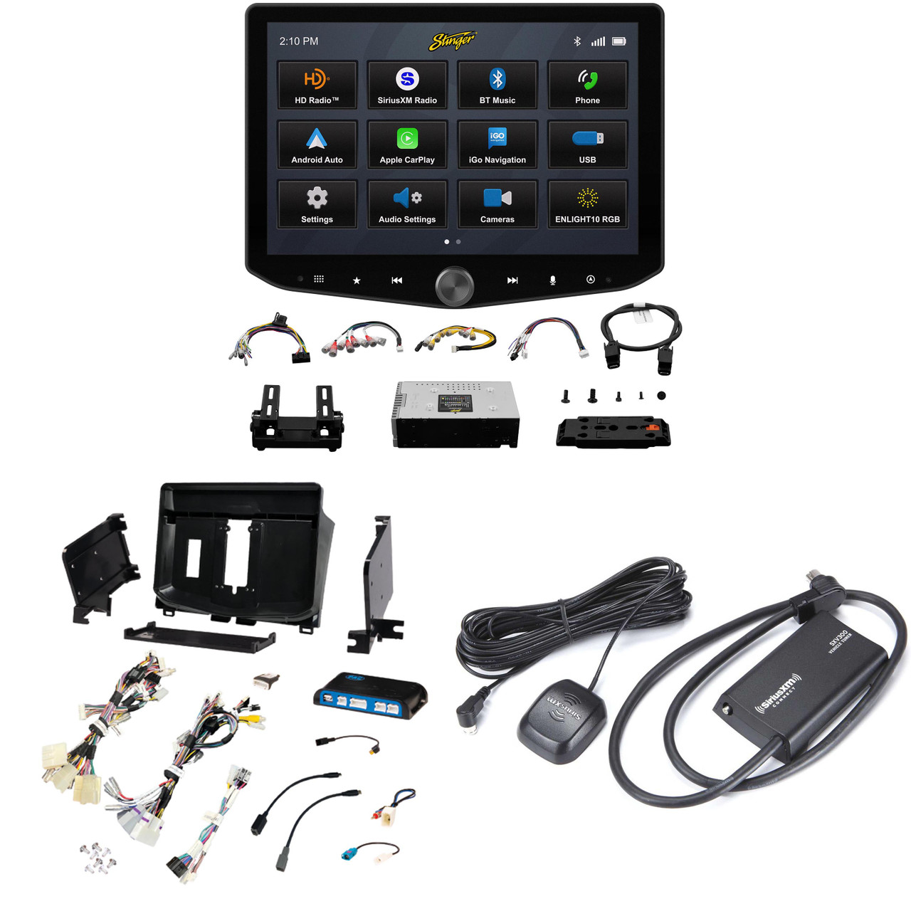 Stinger Ix210 Horizon10 10.1-Inch Floating Multimedia Infotainment