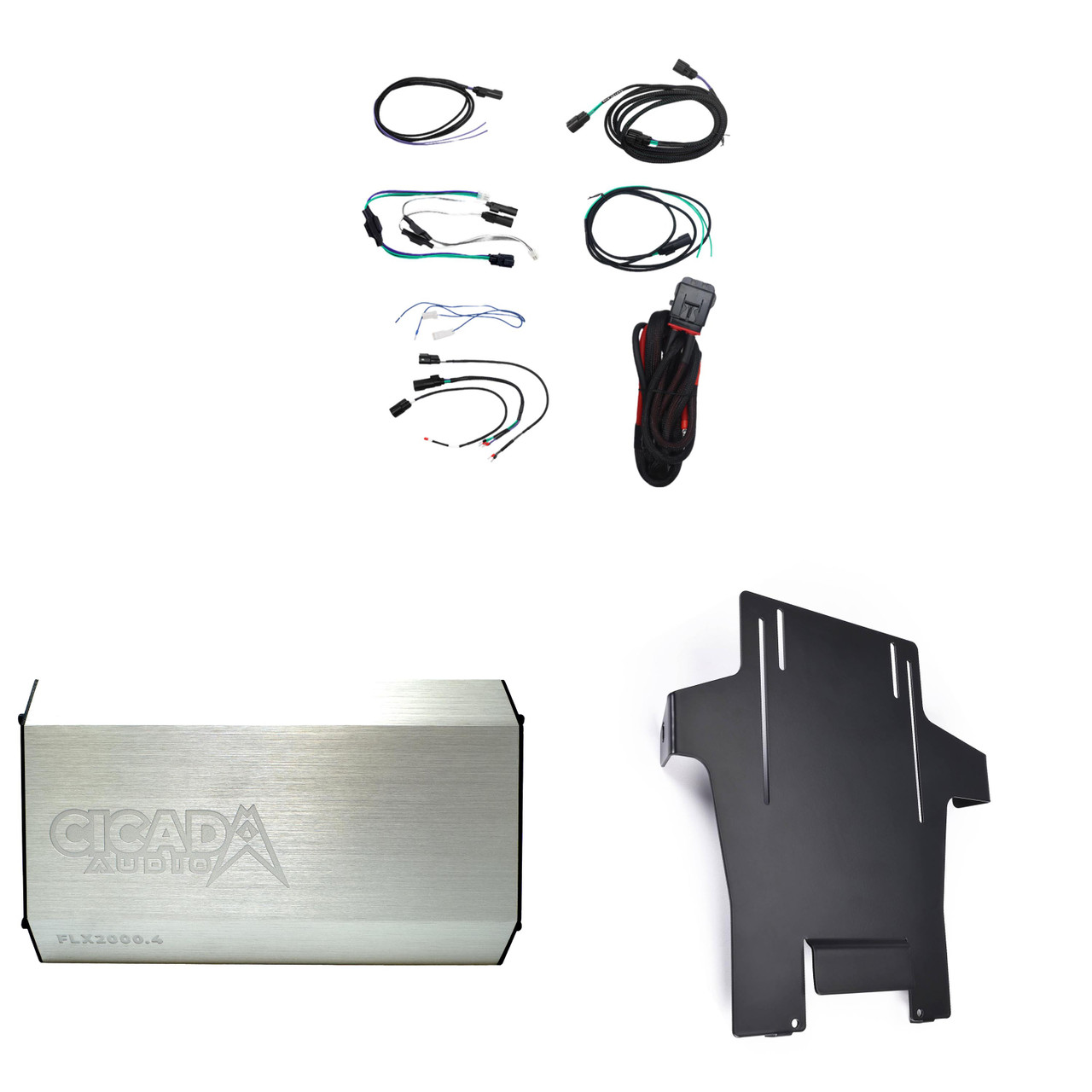 Cicada Audio FLX2000.4 - 4-Channel 500 Watts x 4 @ 2 Ohms with