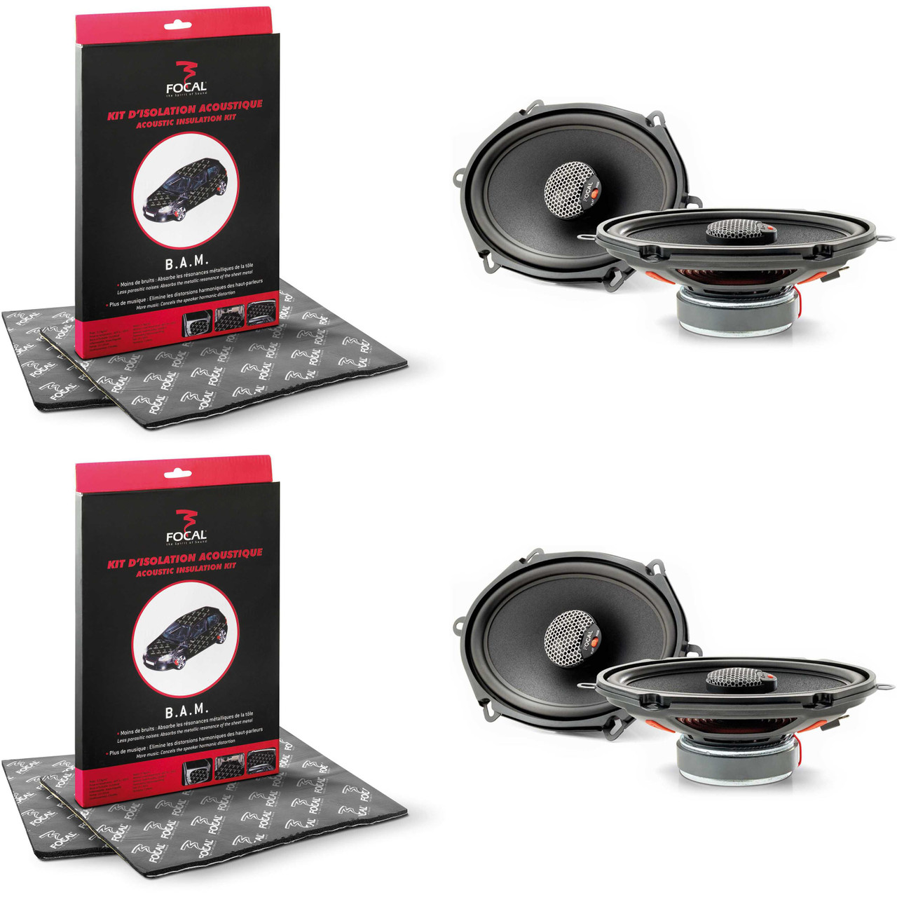 Focal Speaker Bundle - Two ICU-570 Integration Series 5 x 7 Inch