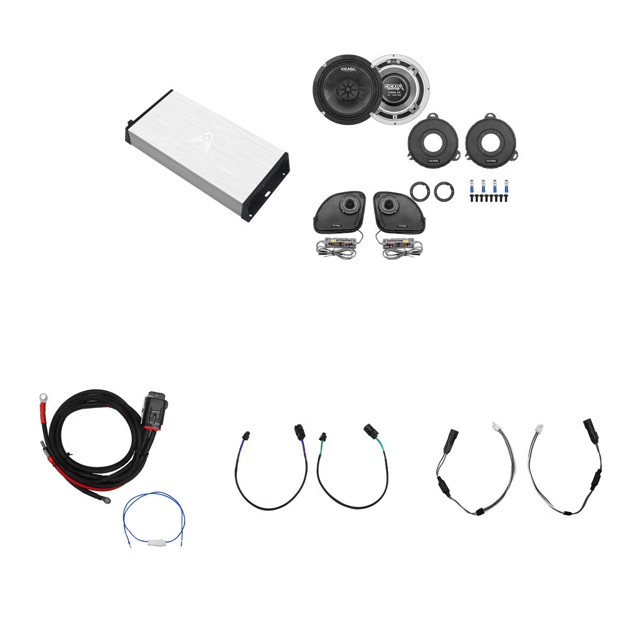 Cicada Audio 14CXK65.4 - Component 6.5-inch Kit with DSP600.4D