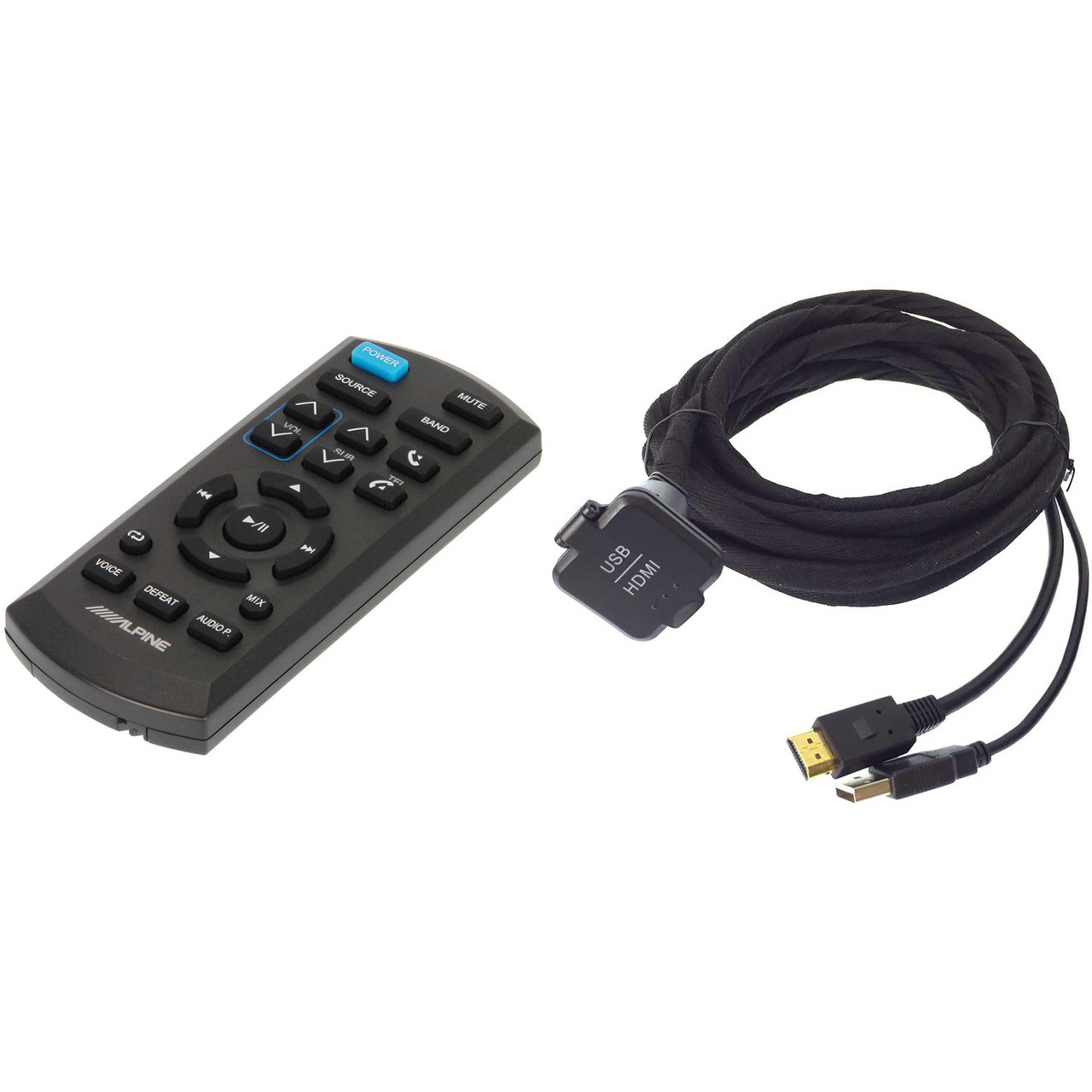 ALPINE USB オーディオ Alpine KCU-315UH USB / HDMI Extension Cable & RUE-4360 Remote